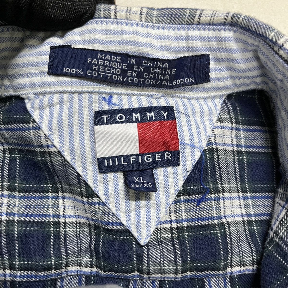 Tommy Hilfiger × Vintage Vintage Tommy Hilfiger Plaid Shirt Size US M / EU 48-50 / 2 - 8 Thumbnail