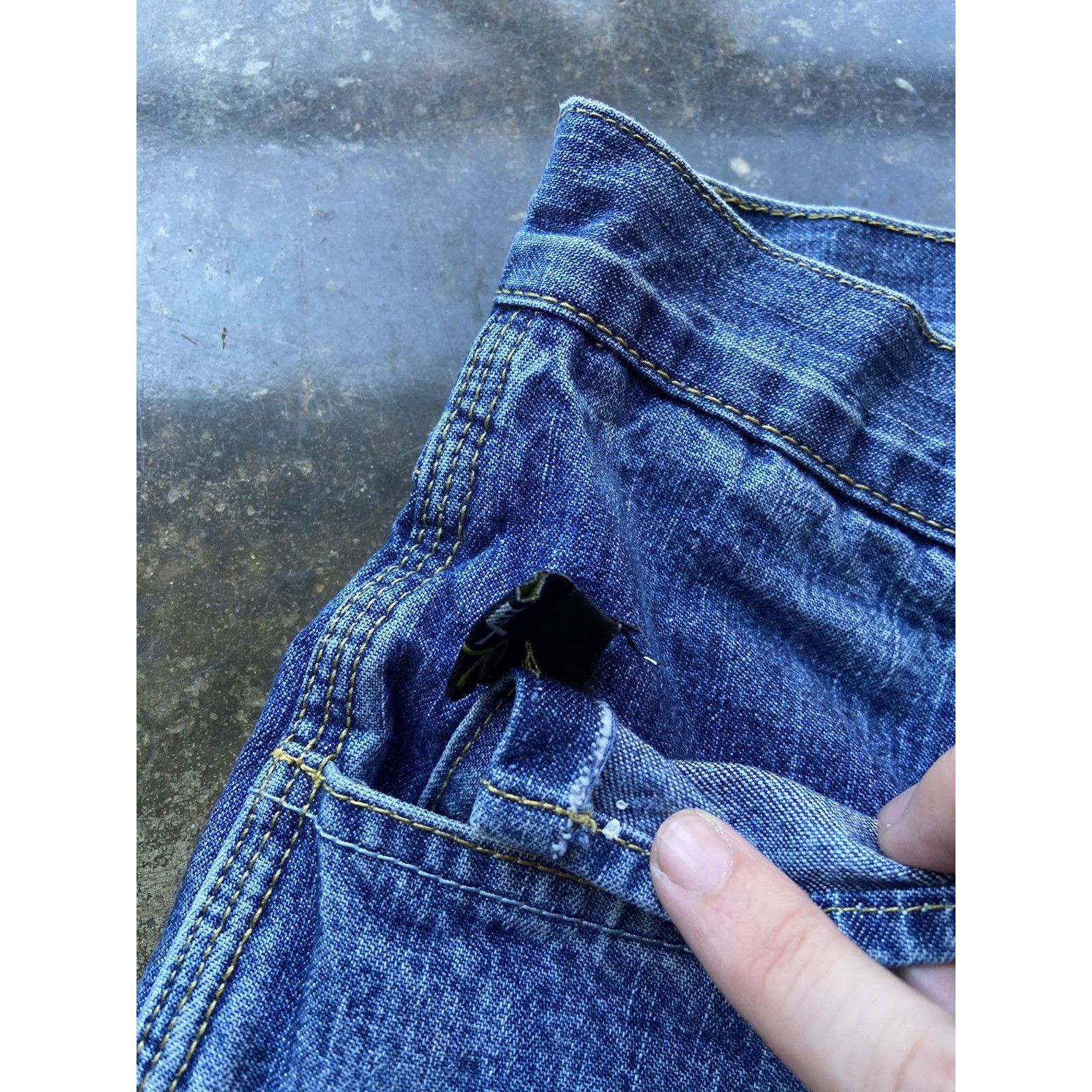 Brooklyn Xpress × JNCO × Vintage Crazy Vintage Baggy Wide Leg Carpenter Embroidered Jeans Size US 34 / EU 50 - 6 Thumbnail