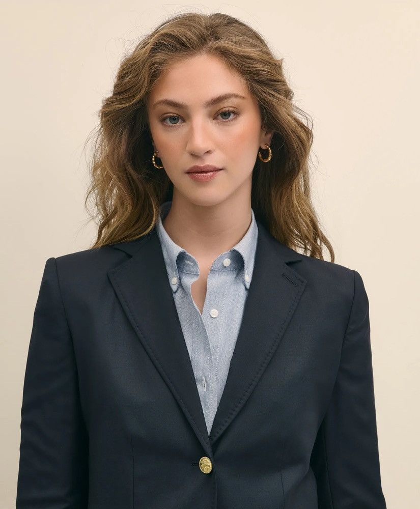 Brooks Brothers × Designer Brooks Brothers Wool Two-Button Blazer Size XS / US 0-2 / IT 36-38 - 13 Thumbnail