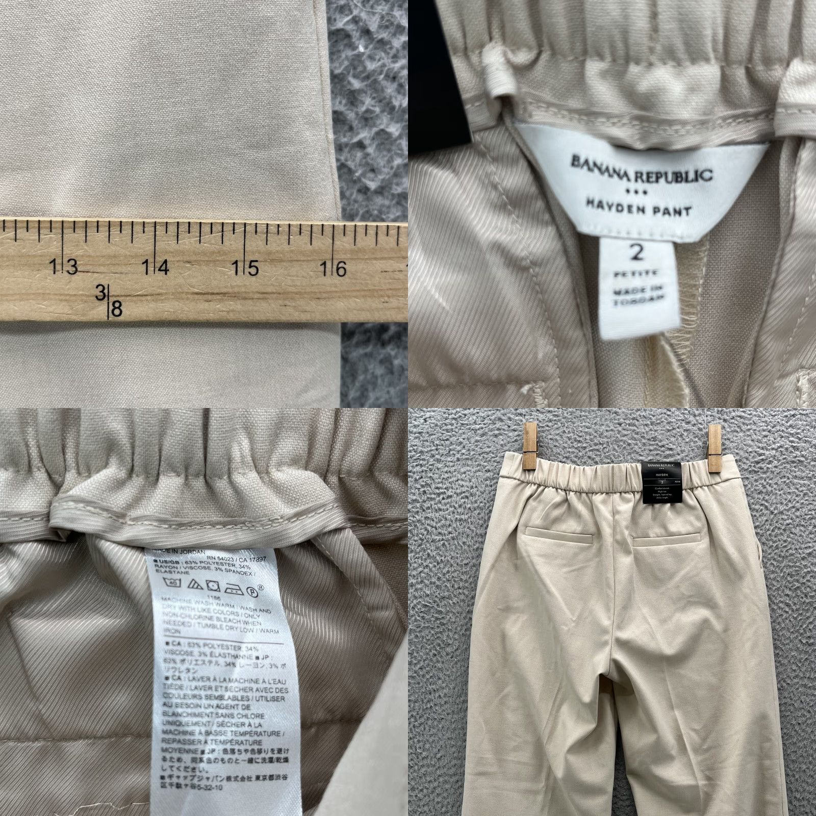 Banana Republic VINTAGE Banana Republic Hayden Pants Women 2 Trouser Slack Corpcore Classic Academia 90s Size 26" / US 2 / IT 38 - 8 Thumbnail