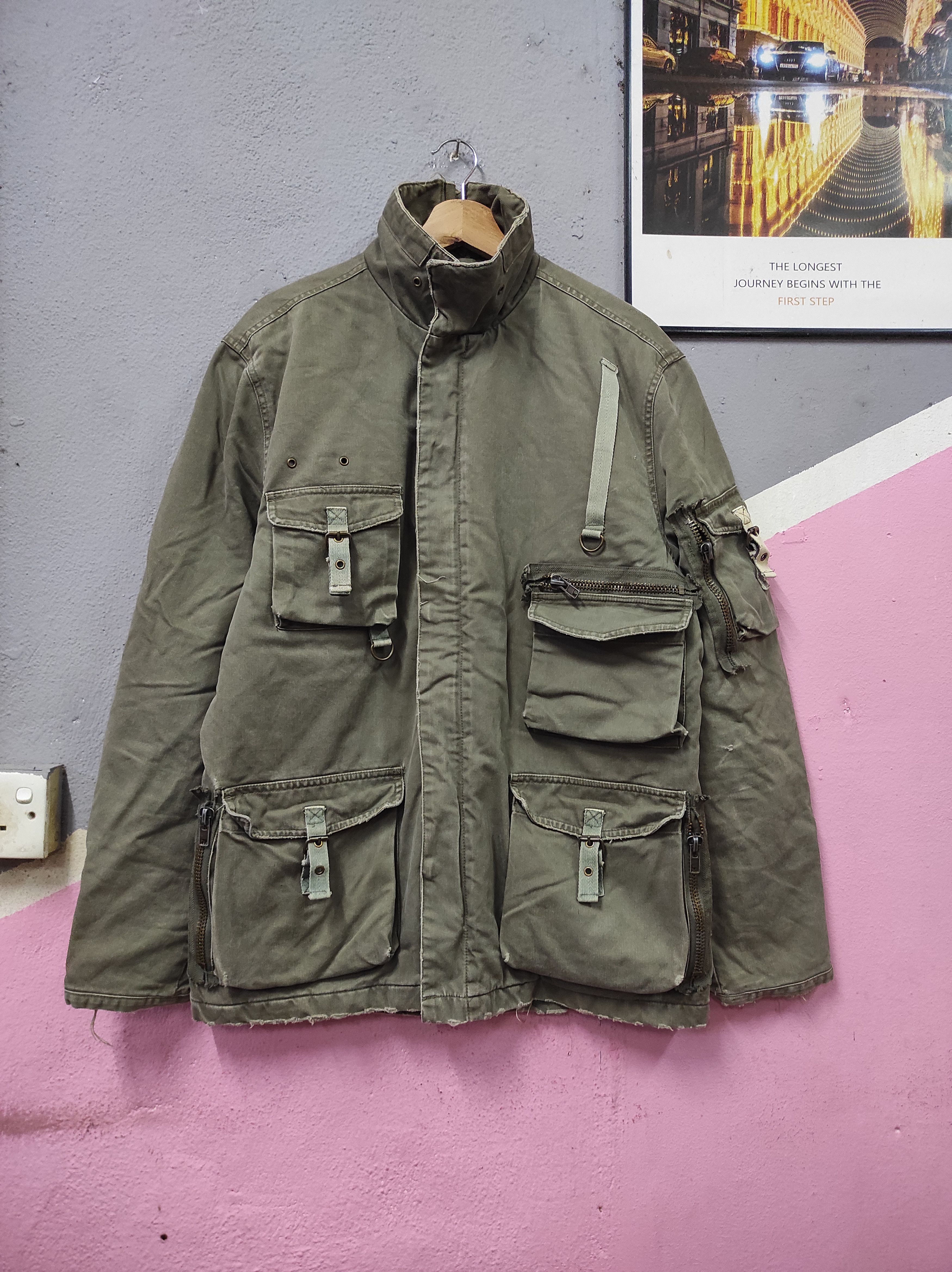 Jack & Jones × Seditionaries JACK & JONES MULTIPOCKET RARE FLAUNT JACKET DISTRESSED Size US L / EU 52-54 / 3 - 1 Thumbnail
