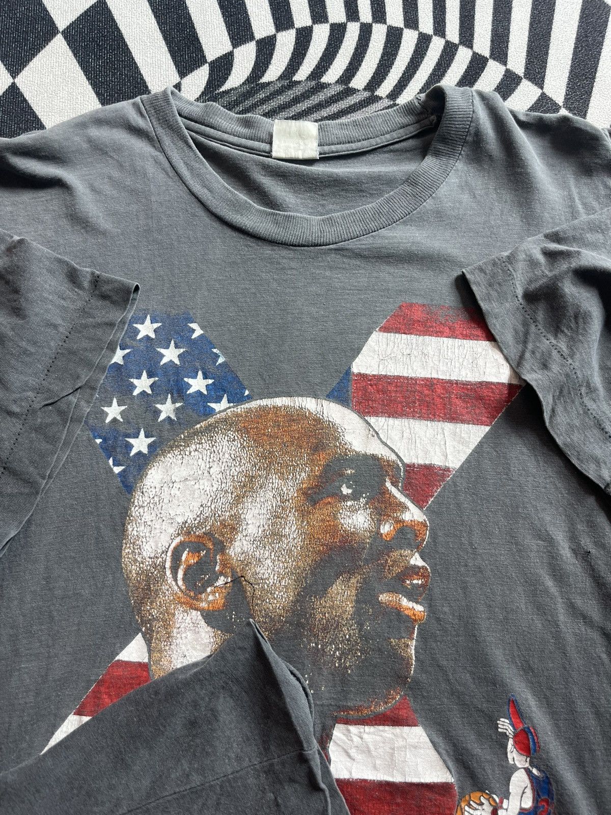 Jordan Brand Vintage Michael Jordan Black Player by American Flag 90’s Size US M / EU 48-50 / 2 - 6 Thumbnail