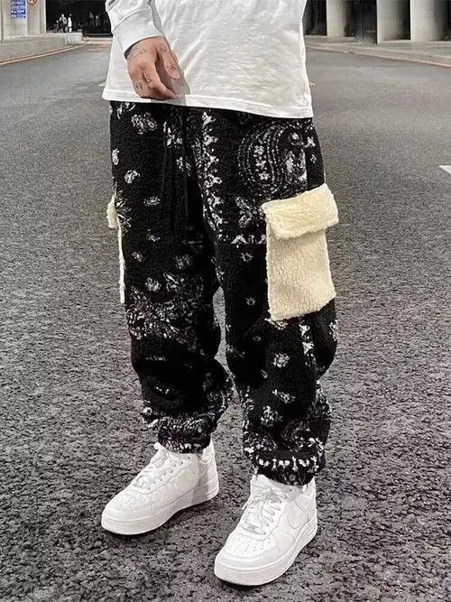 Other Paisley Bandana Graphic Fleece Trousers Joggers Pants Size US 32 / EU 48 - 4 Thumbnail
