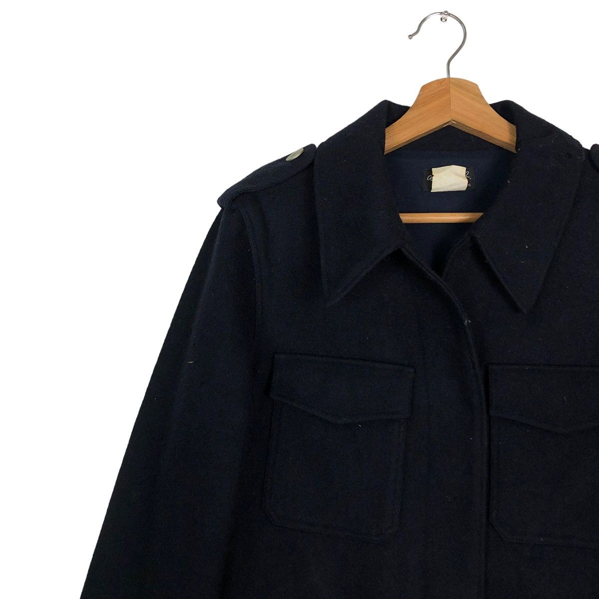agnes b. 🔥VINTAGE CROPPED WOOL JACKET AGNES B. MILITARY DESIGN Size US S / EU 44-46 / 1 - 5 Thumbnail