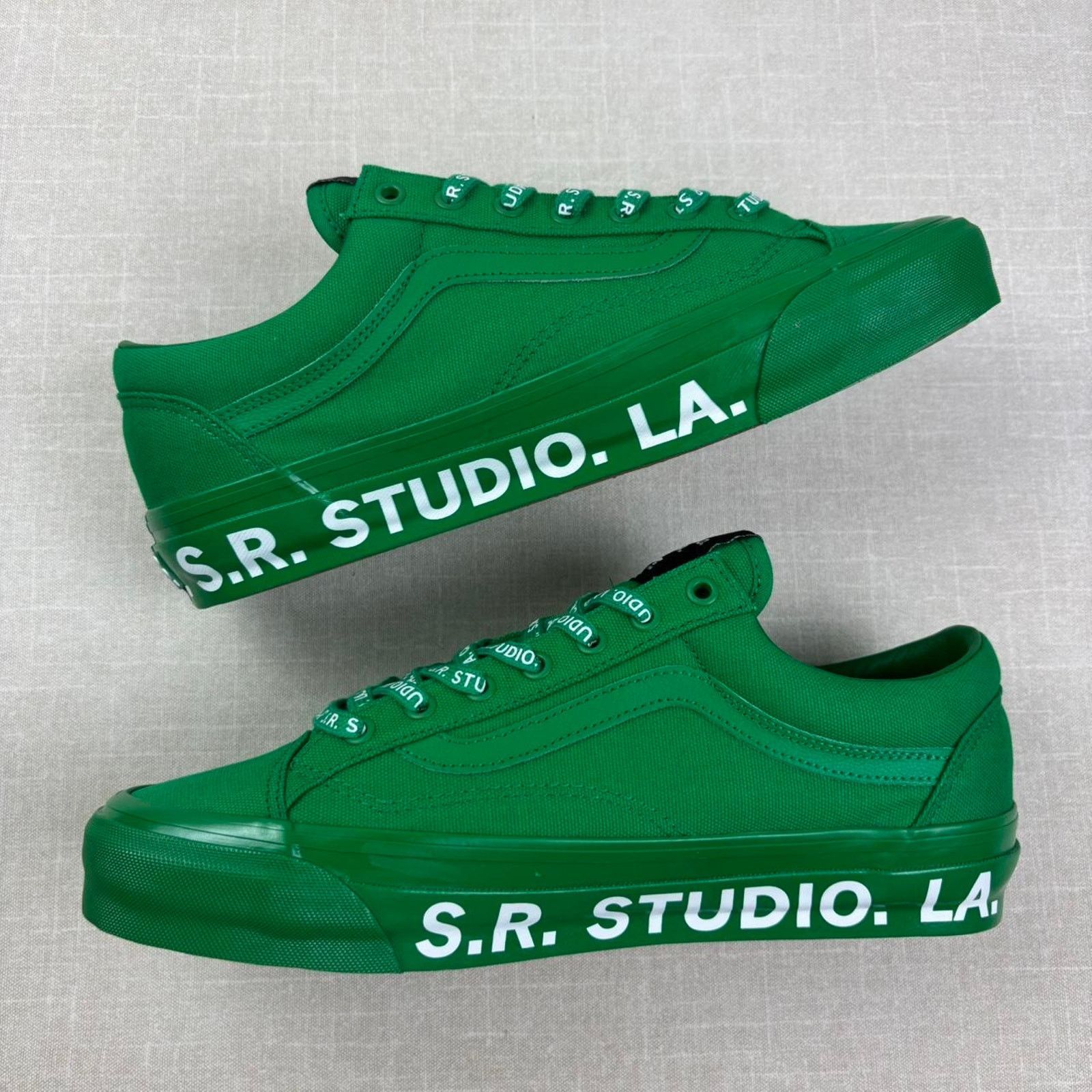Vans S.R. Studio x Vans Old Skool Reissue 36 Vibram “Green” 13M Size US 13 / EU 46 - 4 Thumbnail