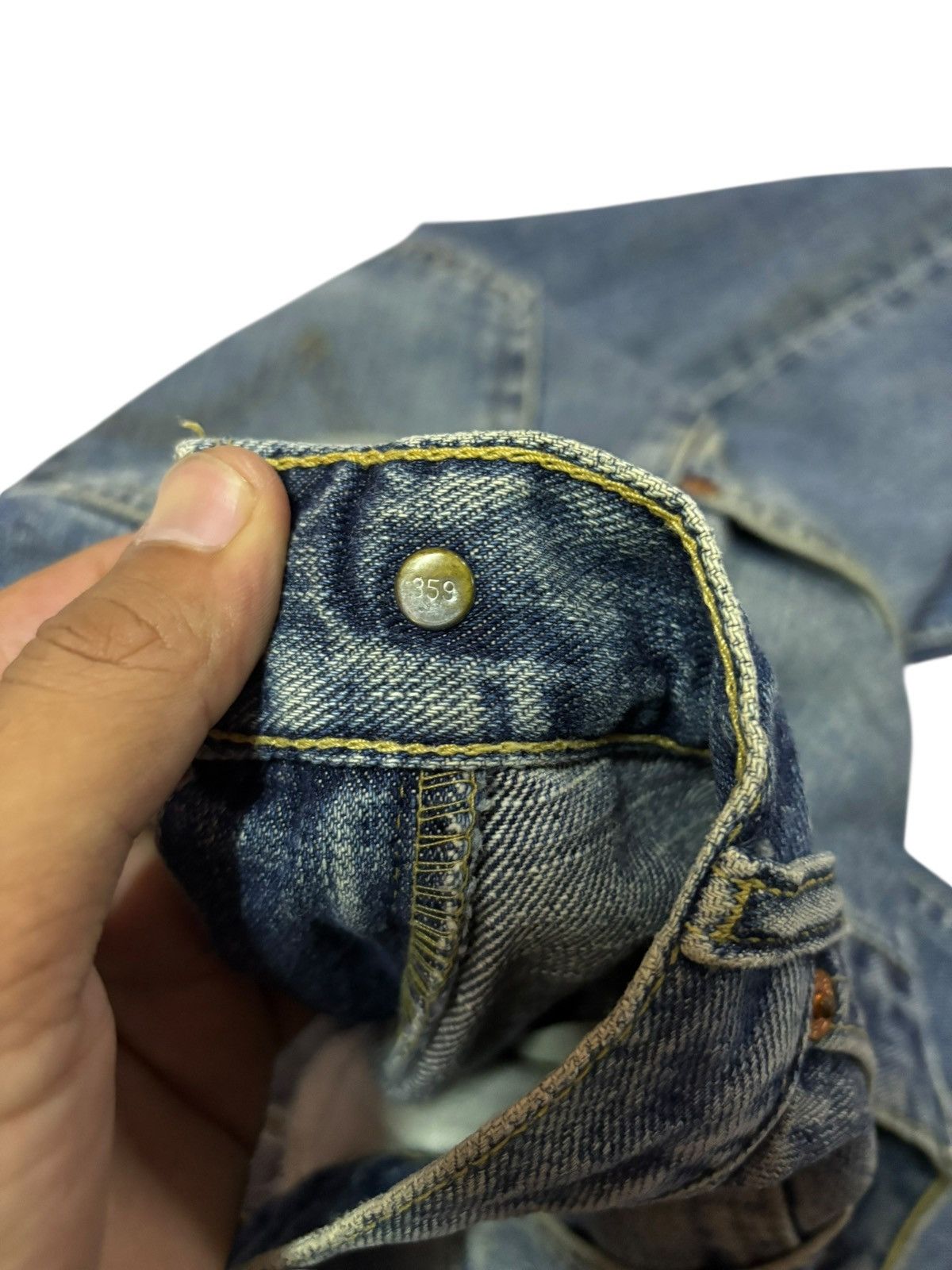 Levi's Vtg 90s Levis 533 Distressed Jeans Size US 34 / EU 50 - 10 Thumbnail
