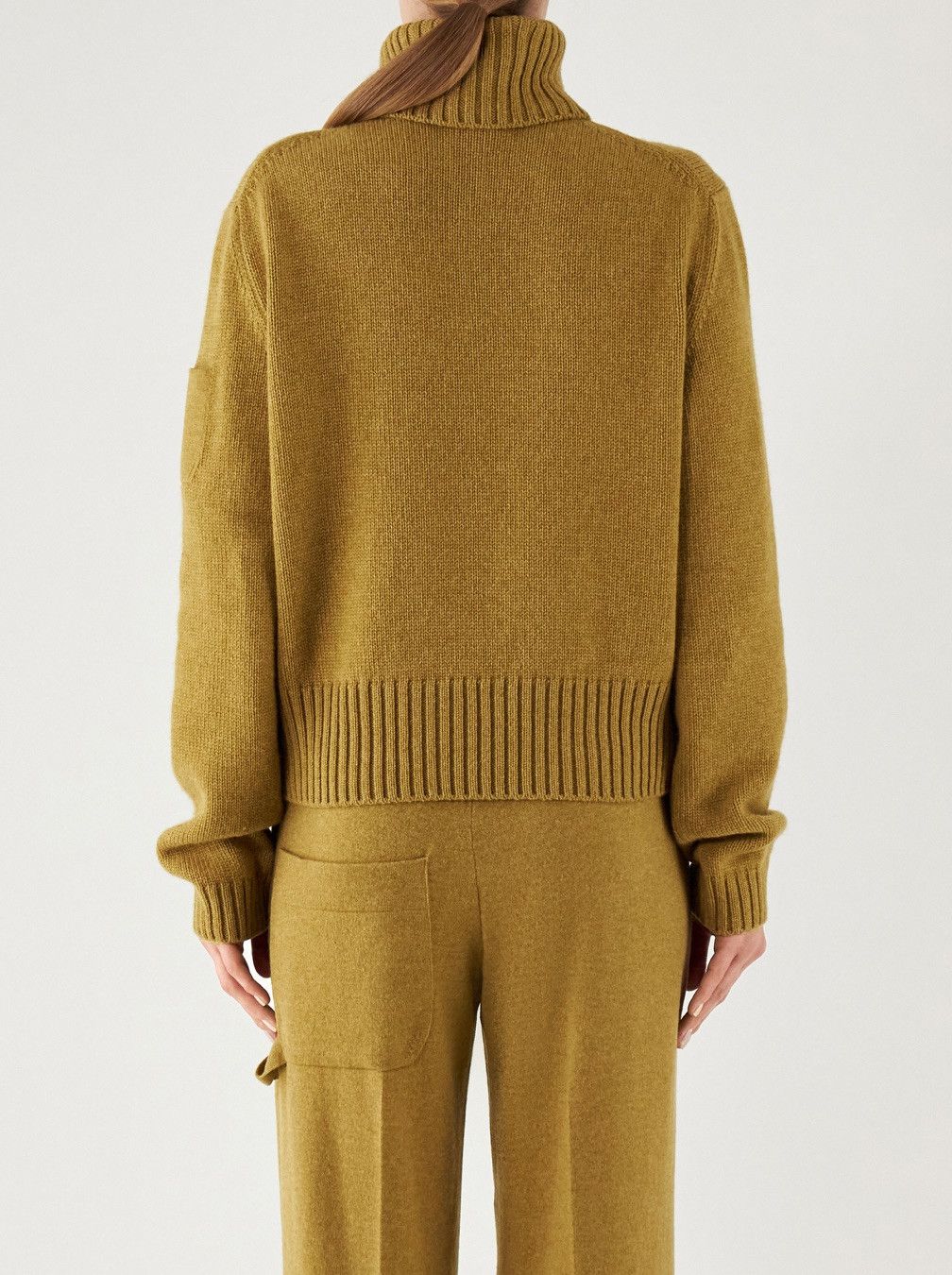 Loro Piana o1srvl11e0125 Plain Knit Cashmere Sweater in Yellow Size S / US 4 / IT 40 - 2 Thumbnail