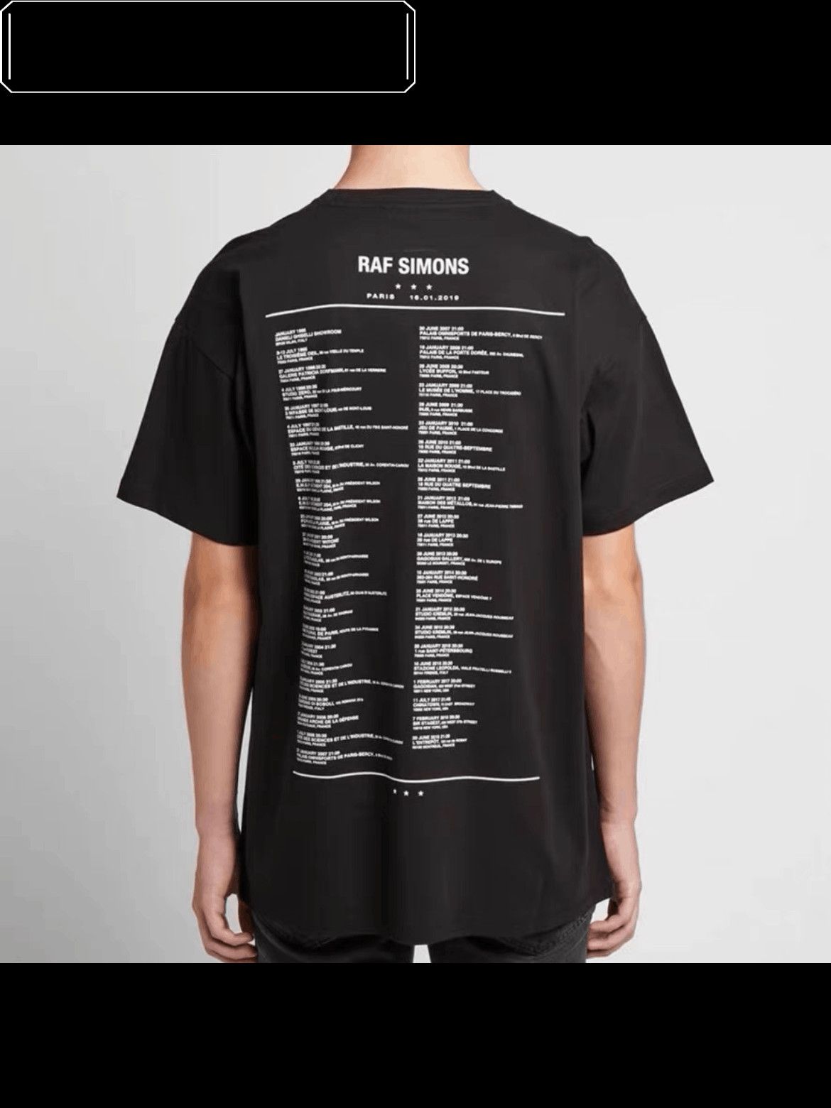 Raf Simons Raf Simons 20AW Diptych Tour Tee Size US L / EU 52-54 / 3 - 4 Thumbnail