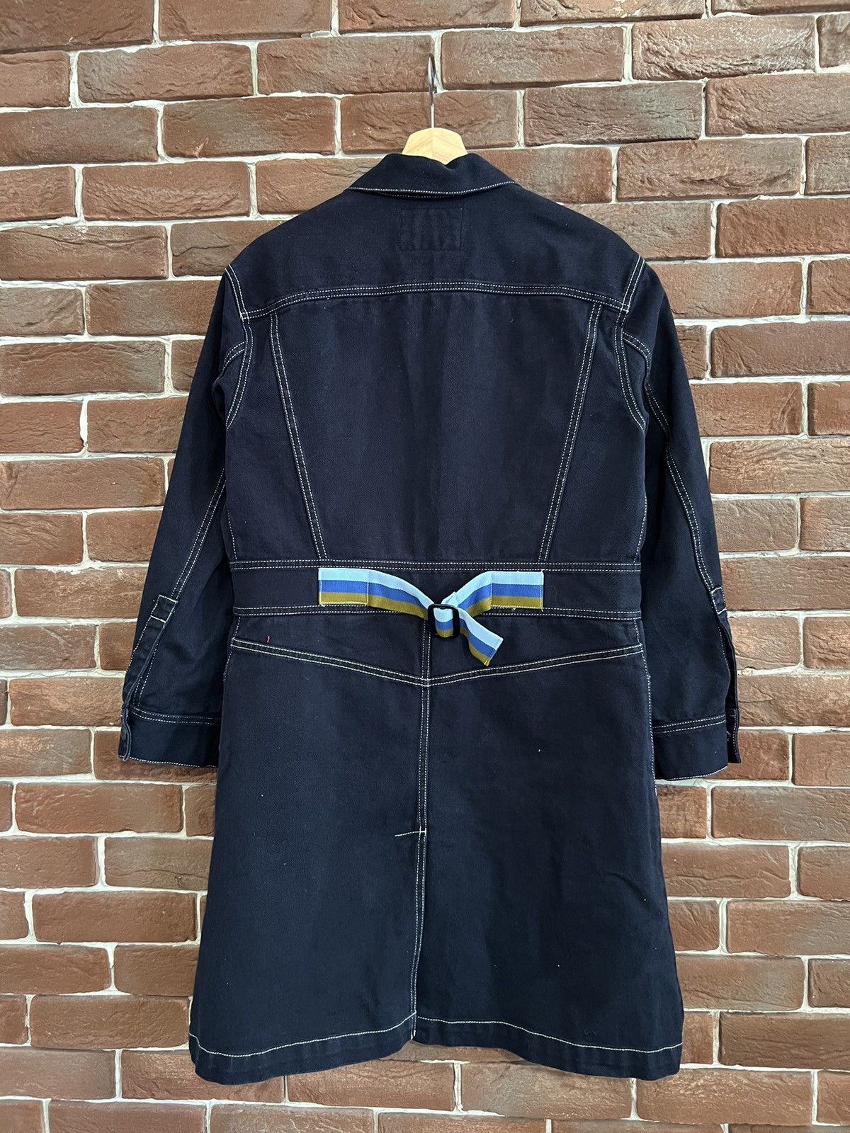 Acne Studios Acne Studios Bla Konst Long Denim Coat Jacket 36 Blue Hype S Size XS / US 0-2 / IT 36-38 - 2 Thumbnail