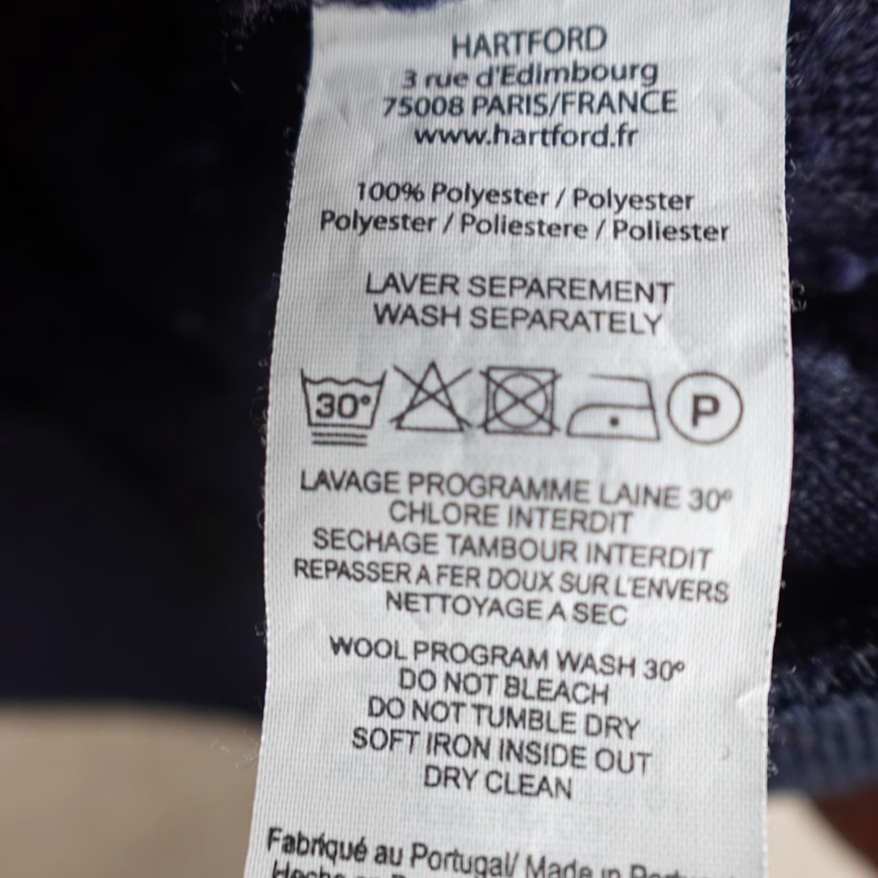 Hartford Hartford Hoodie Regular Medium Blue Solid Retro Pullover Men Size US M / EU 48-50 / 2 - 4 Thumbnail