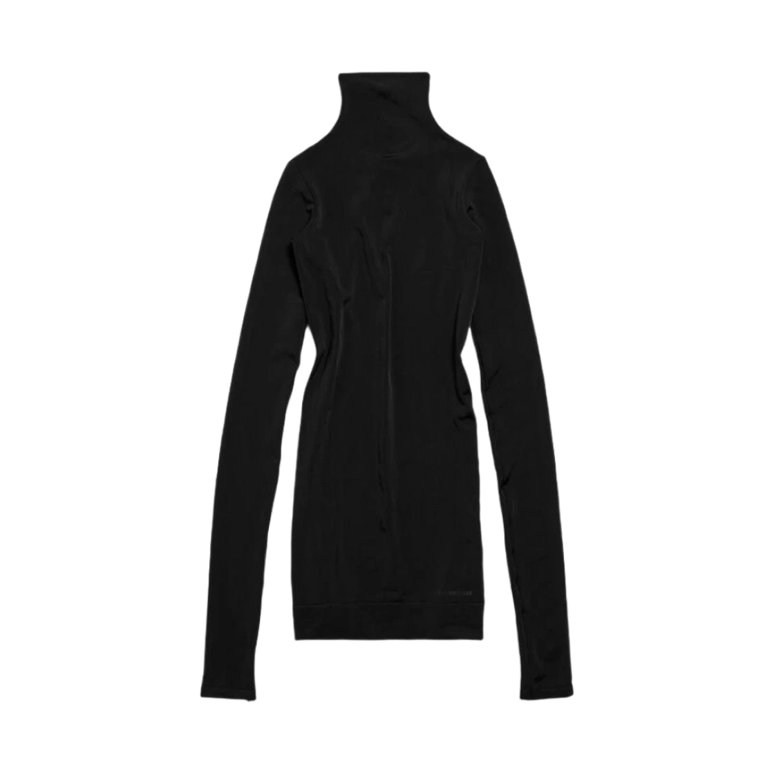 Balenciaga oc11z0426 Long Sleeve Mini Dress in Black Size L / US 10 / IT 46 - 2 Thumbnail