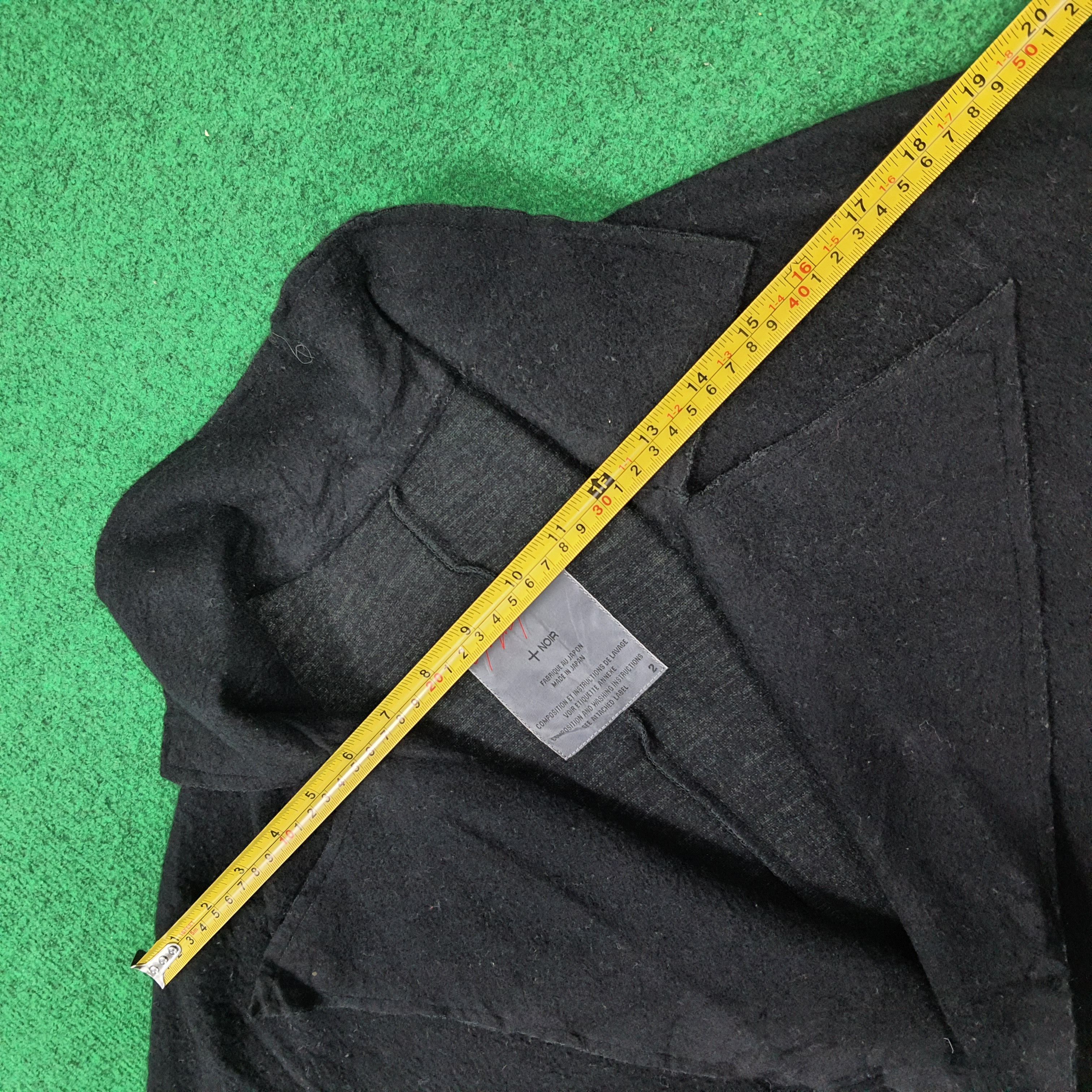 Yohji Yamamoto Archival Yohji Yamamoto +NOIR Wool Blend Avant-Garde Jacket Size US S / EU 44-46 / 1 - 12 Thumbnail