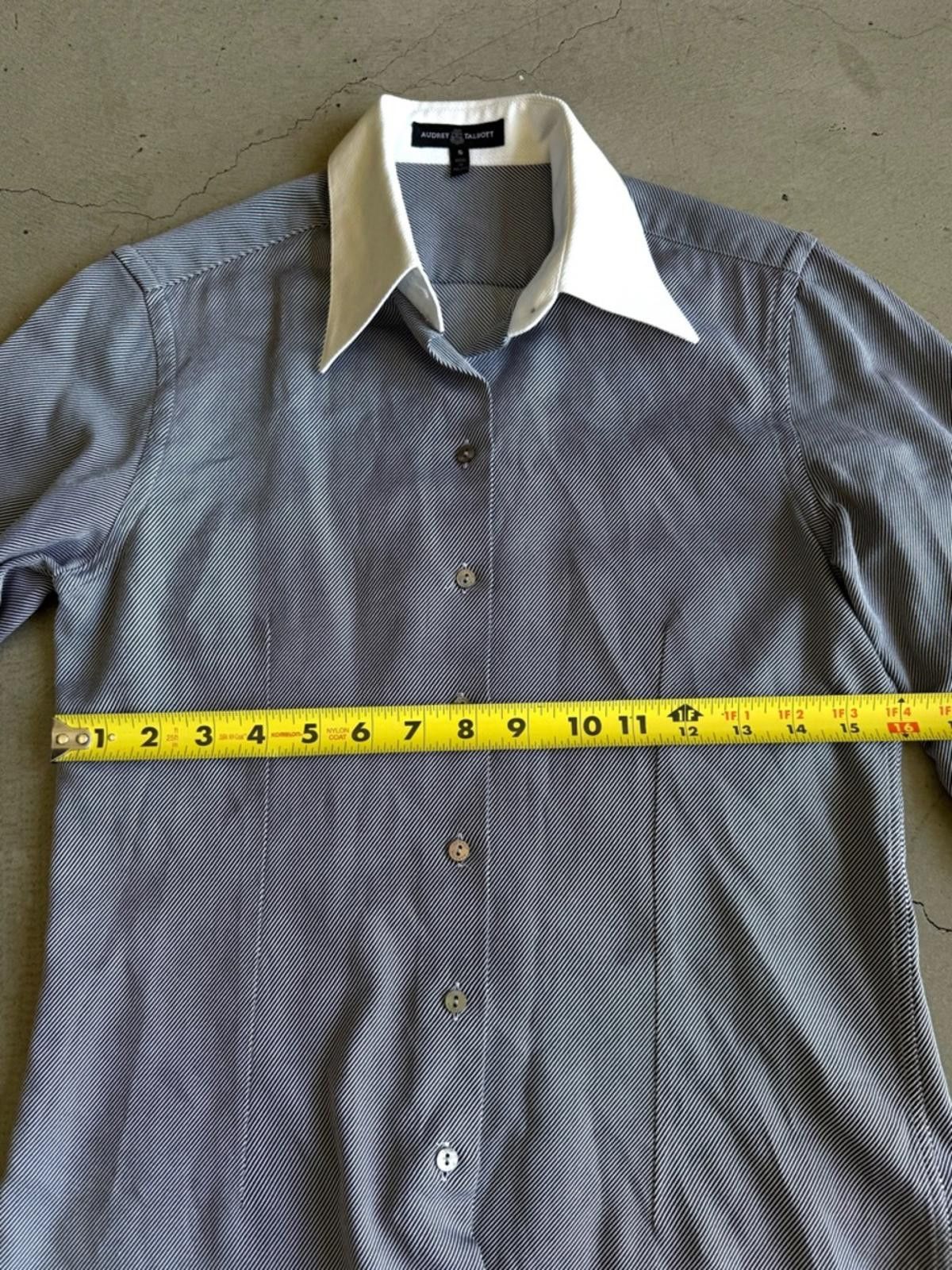 Other Audrey Talbott / Button Down Shirt / Gray White Size S / US 4 / IT 40 - 10 Thumbnail