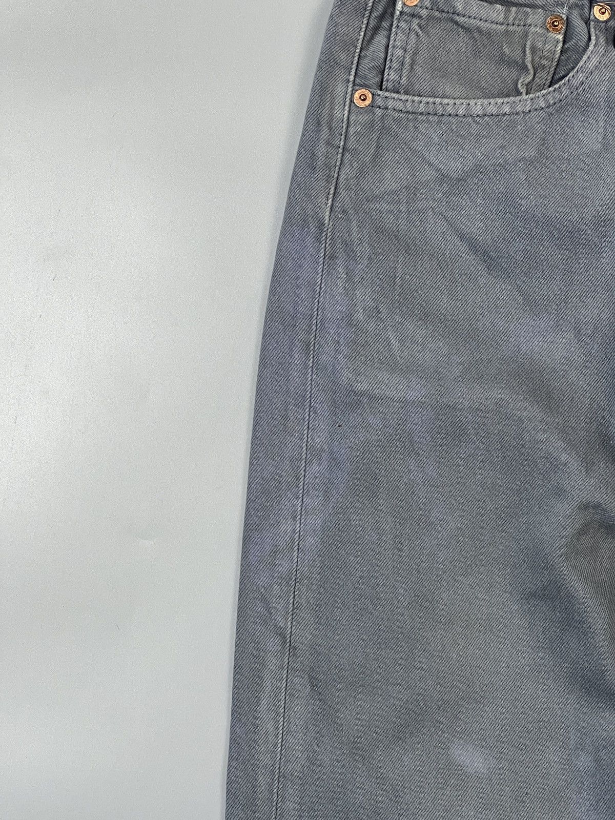 Levi's × Levi's Vintage Clothing × Vintage Levi’s 501 Gray Vintage Denim Jeans Pants (Y0567) Size US 34 / EU 50 - 3 Thumbnail