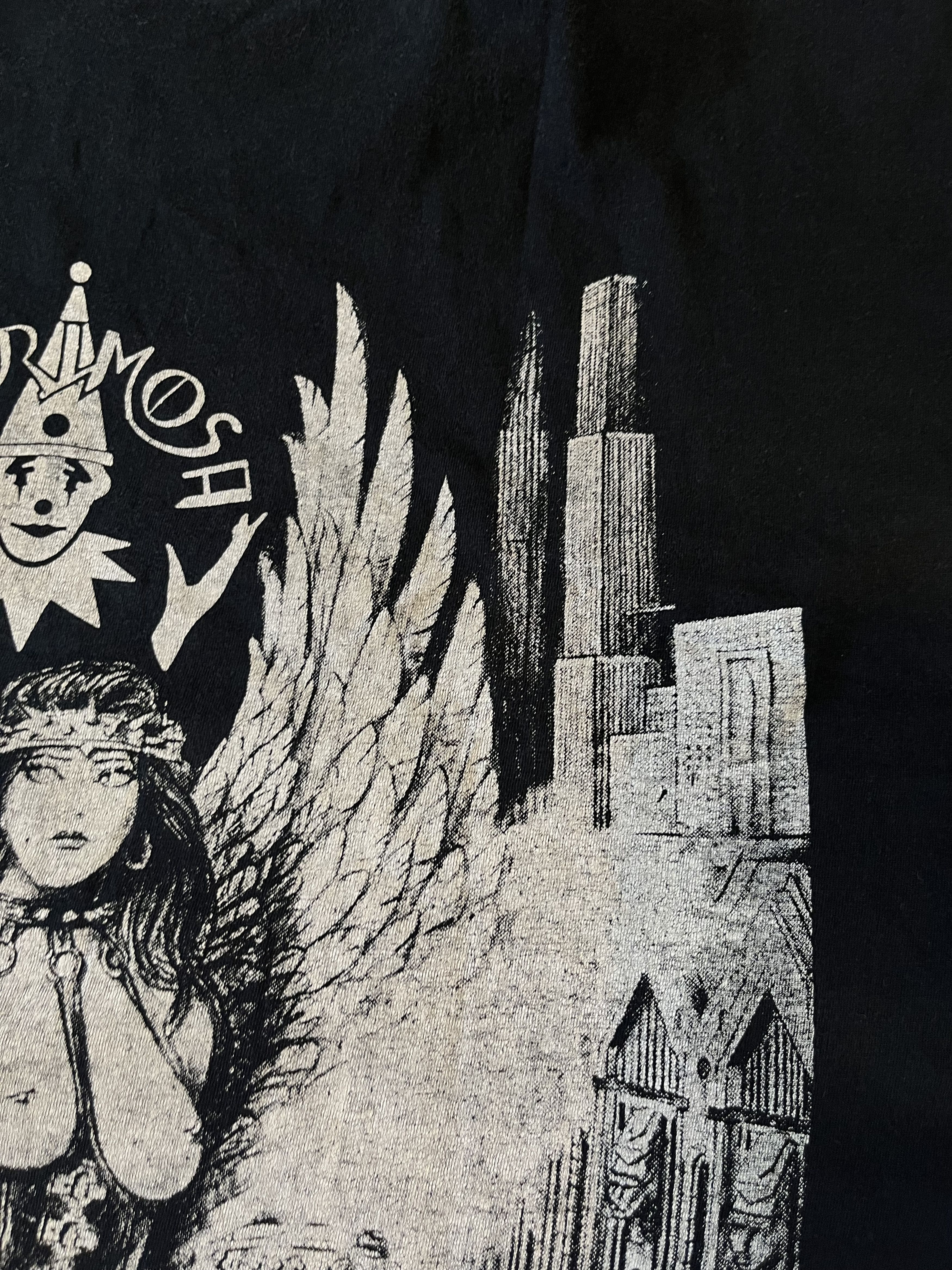 Band Tees × Vintage Lacrimosa 90s Swedish Gothic Metal Band T Shirt Clown Size US L / EU 52-54 / 3 - 10 Thumbnail
