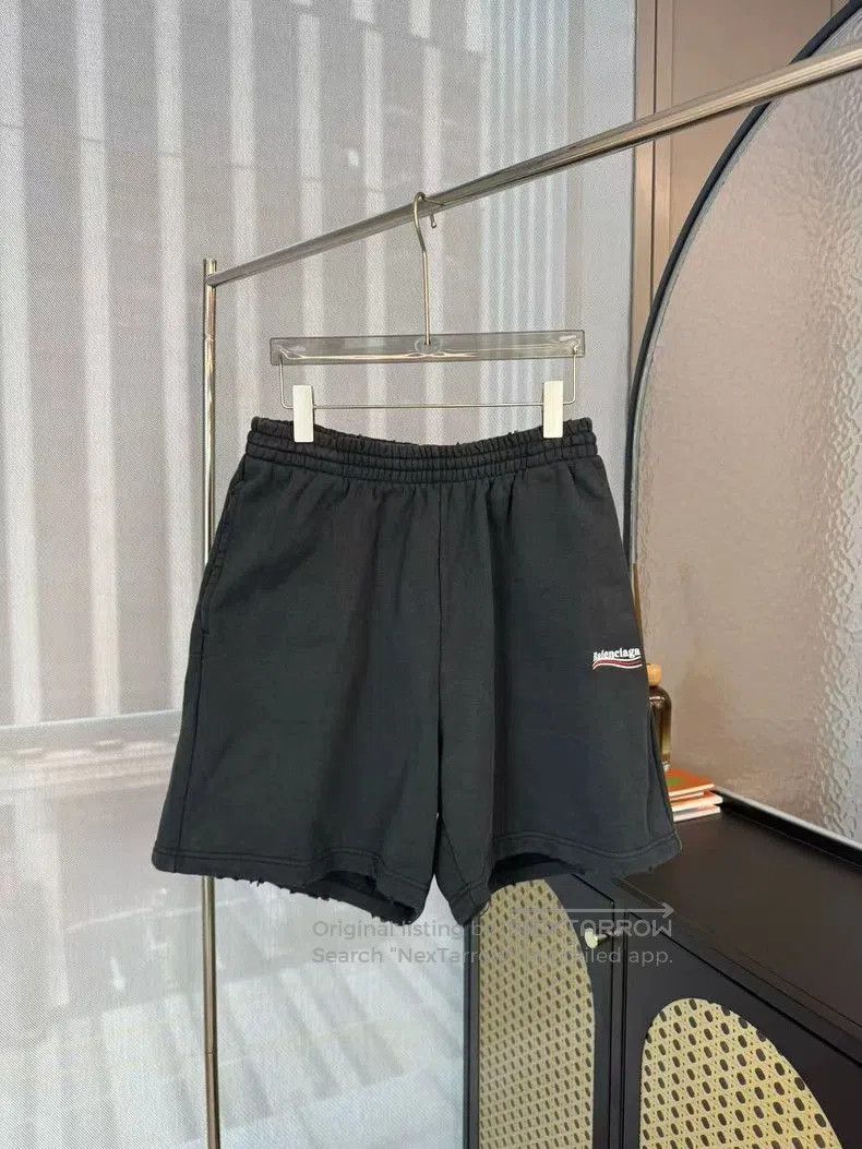 Balenciaga Balenciaga Distressed Black Shorts. Size US 40 / EU 56 - 1 Thumbnail