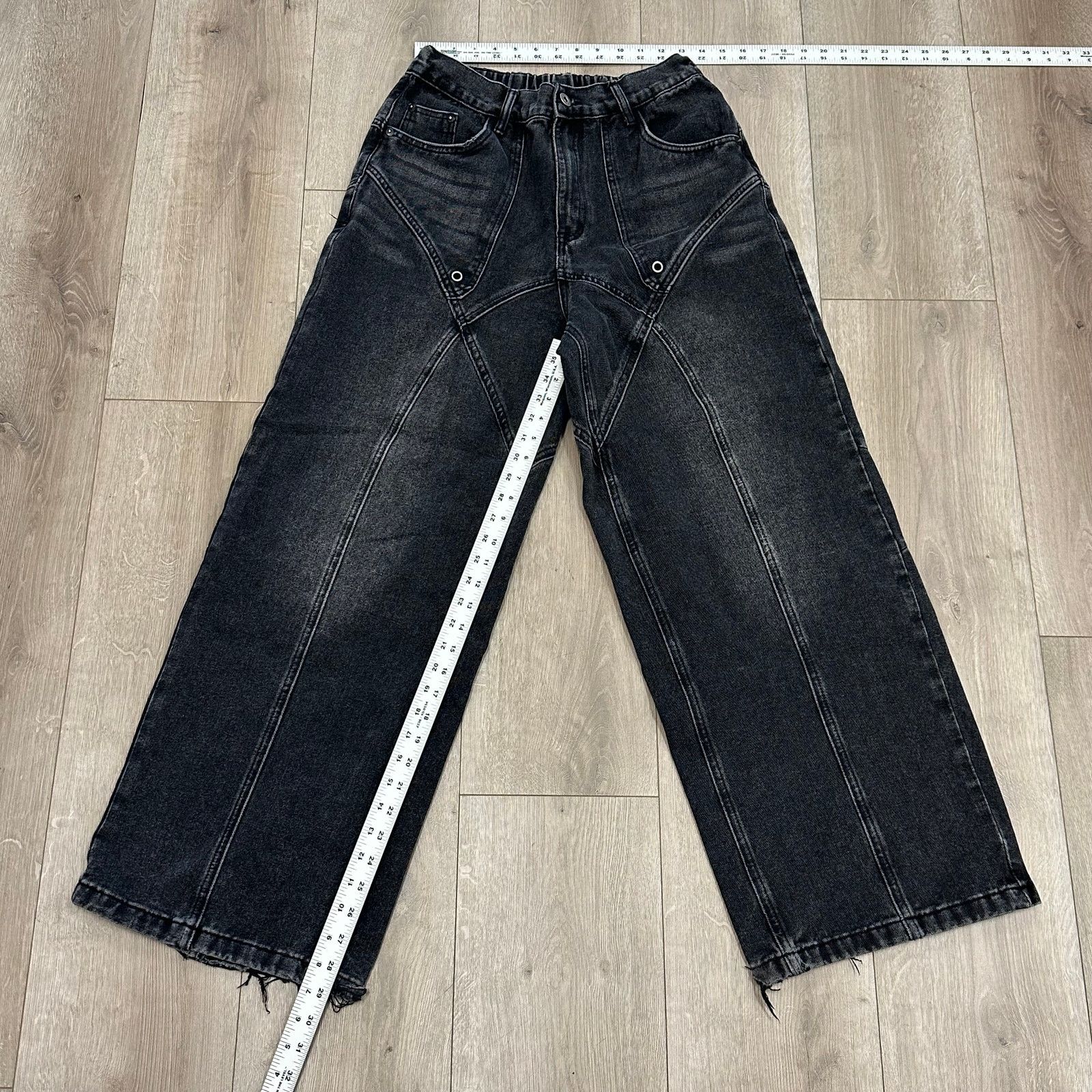 Vintage Y2K baggy denim with metal snaps size XL Real Takai B22 Size US 34 / EU 50 - 4 Thumbnail
