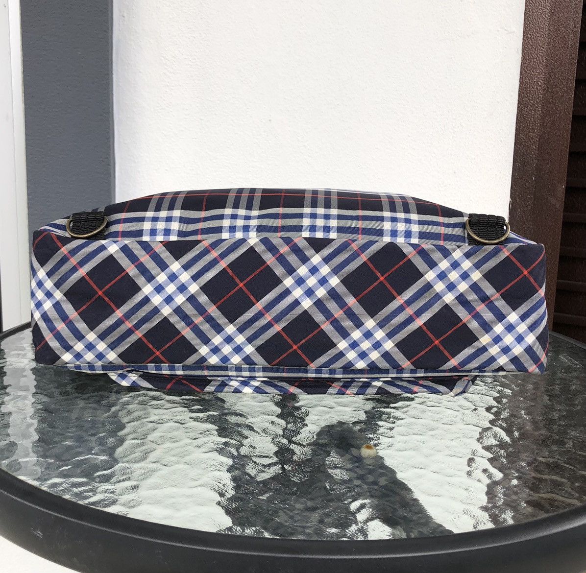 Burberry Vintages BURBERRYS Blue Novachecks Business Document Bag Size ONE SIZE - 12 Thumbnail
