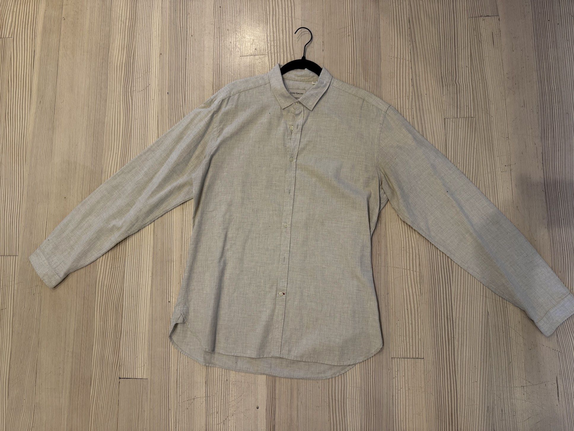 Oliver Spencer dress shirt (natural) Size US XL / EU 56 / 4 - 1 Thumbnail