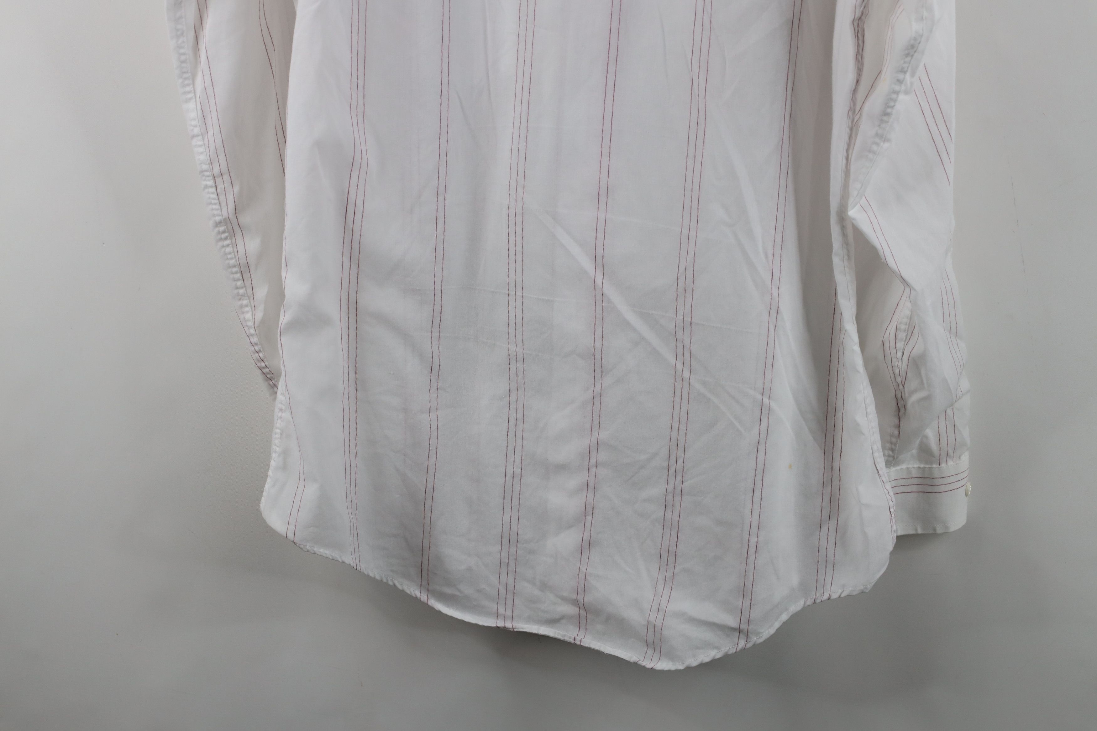 Vintage Vintage 80s 90s Streetwear Striped Collared Button Shirt USA Size US M / EU 48-50 / 2 - 12 Thumbnail