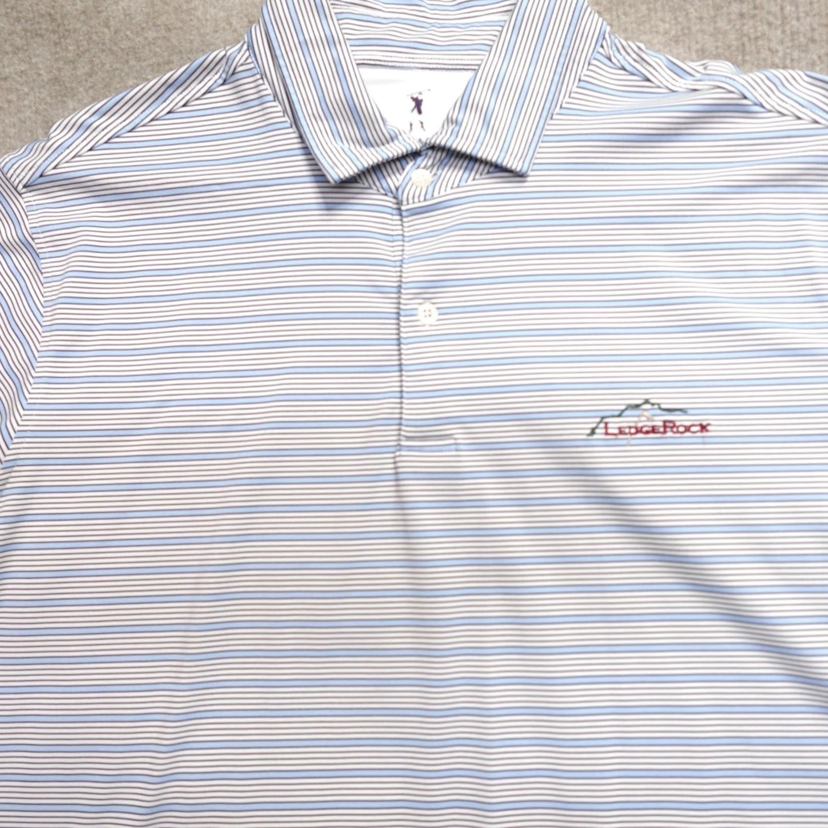 Vintage Fairway & Greene Polo Shirt XL White Poly Spandex Performance Golf Size US XL / EU 56 / 4 - 2 Thumbnail