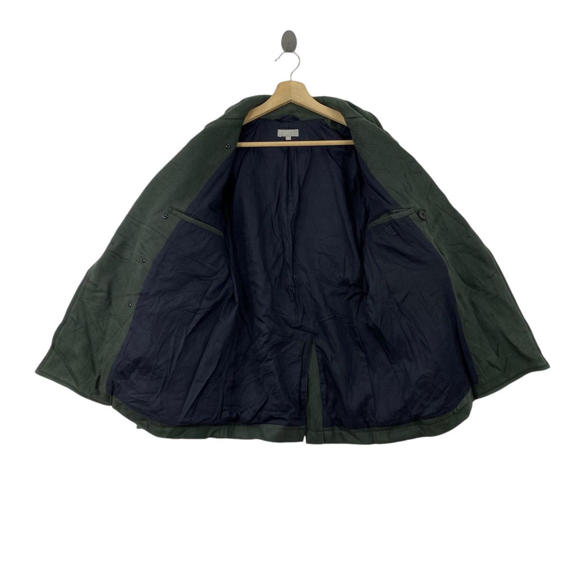 Margaret Howell Vintage MARGARET HOWELL British Brand Green Pea Coat Double Size US S / EU 44-46 / 1 - 4 Thumbnail