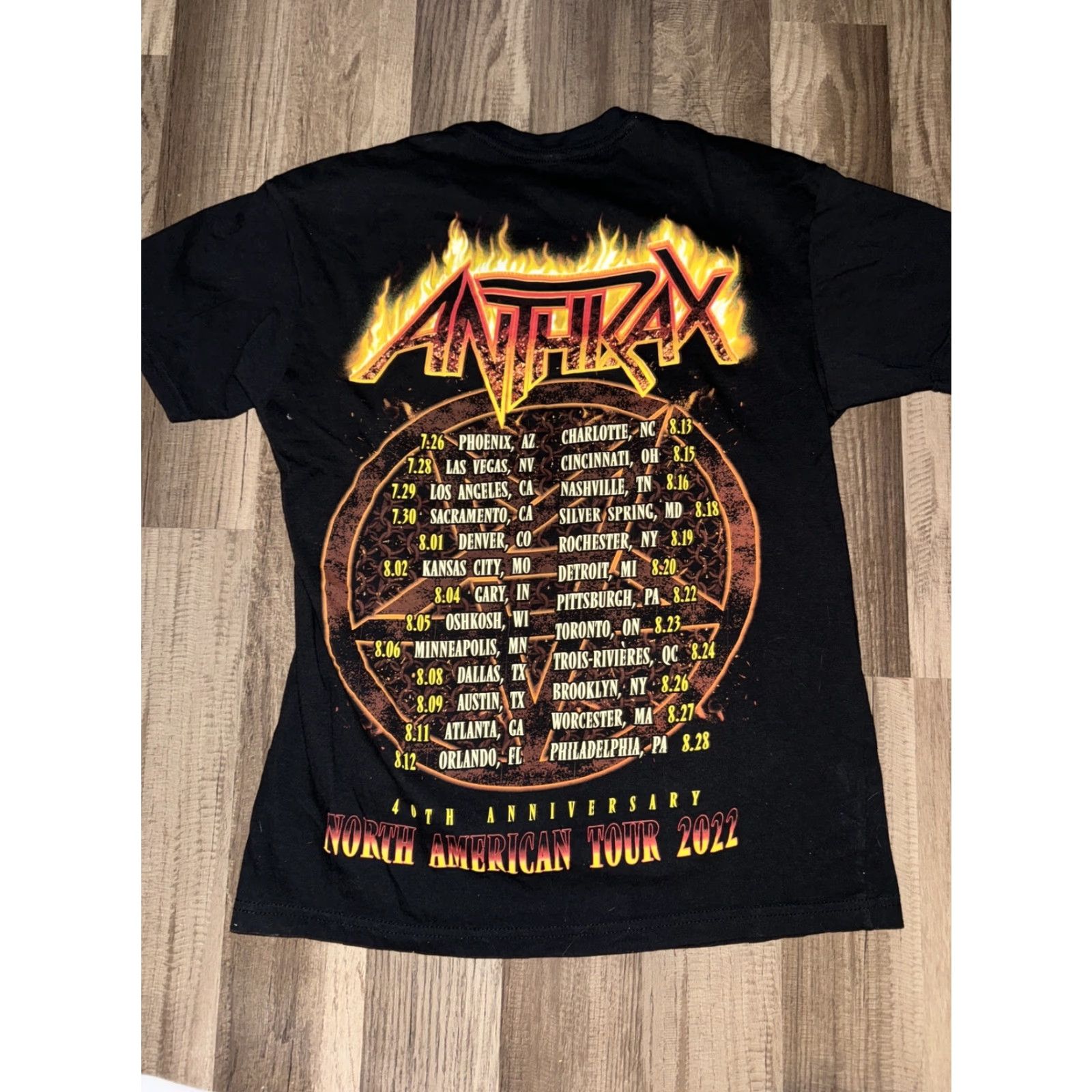 Vintage Anthrax T-Shirt Rock me apparel Black Small Men S 2022 Size US S / EU 44-46 / 1 - 4 Thumbnail
