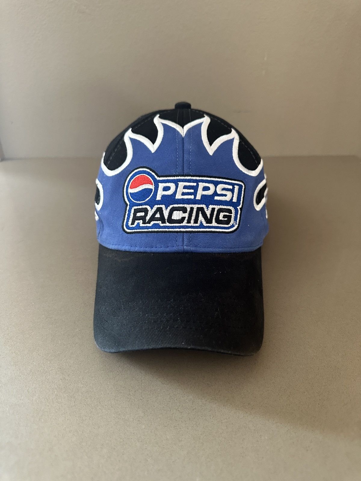 Racing × Streetwear × Vintage Vintage Pepsi Racing Flames Hat | Grailed