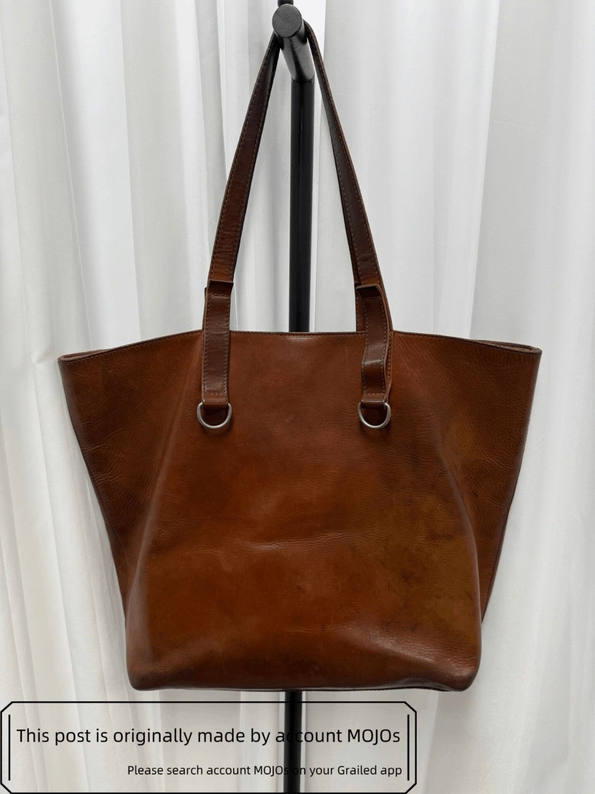 Maison Margiela Maison Margiela Leather Brown Tote Bag mojos0 Size ONE SIZE - 5 Thumbnail
