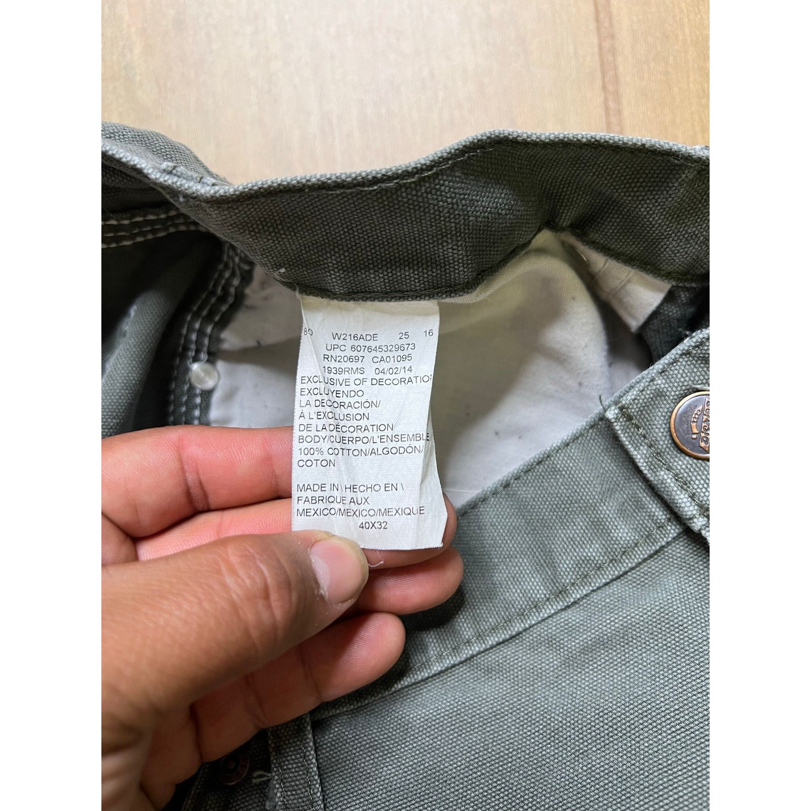 Dickies Vintage Dickies carpenter pants olive green Sz 40x32 baggy Size US 40 / EU 56 - 3 Thumbnail
