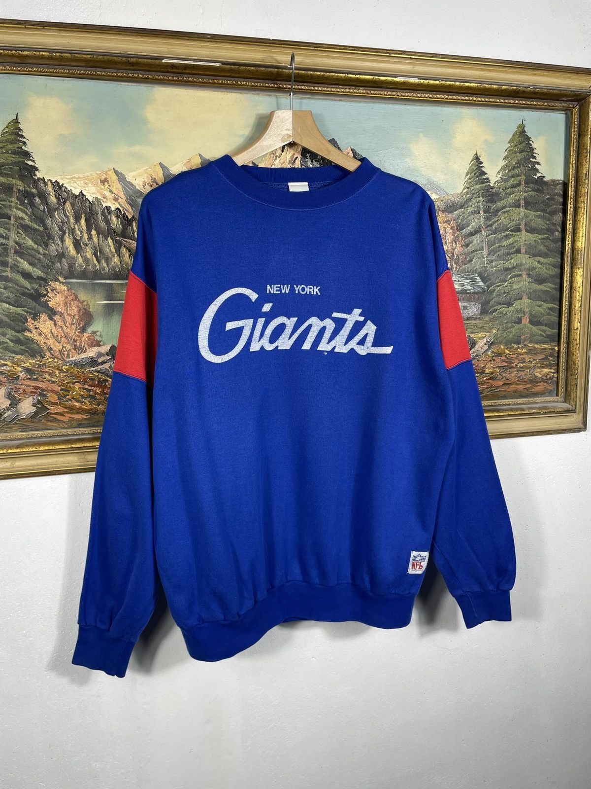 NFL × Vintage NFL Vintage 80s Giants New York Crewneck Sweatshirt Baseball Size US L / EU 52-54 / 3 - 2 Thumbnail