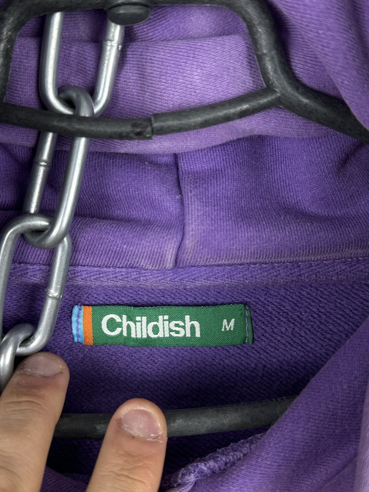 Designer Childish Robs Motors 90s Purple Hoodie Big Logo Y2K Racing Size US M / EU 48-50 / 2 - 8 Thumbnail