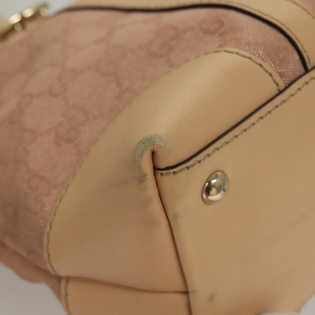 Gucci GUCCI GG Canvas Lovely Tote Bag Pink Gold Size ONE SIZE - 10 Thumbnail