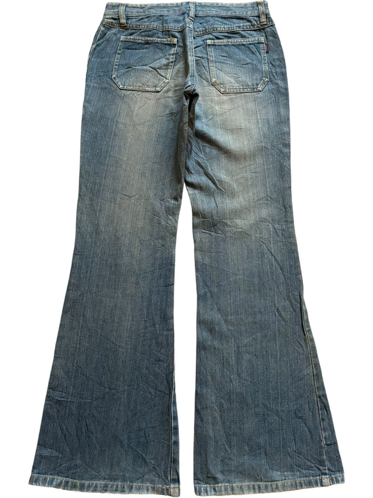 Japanese Brand Vintage Japanese Mud Wash Bush Pants Flare Jeans Size 28" / US 6 / IT 42 - 2 Thumbnail