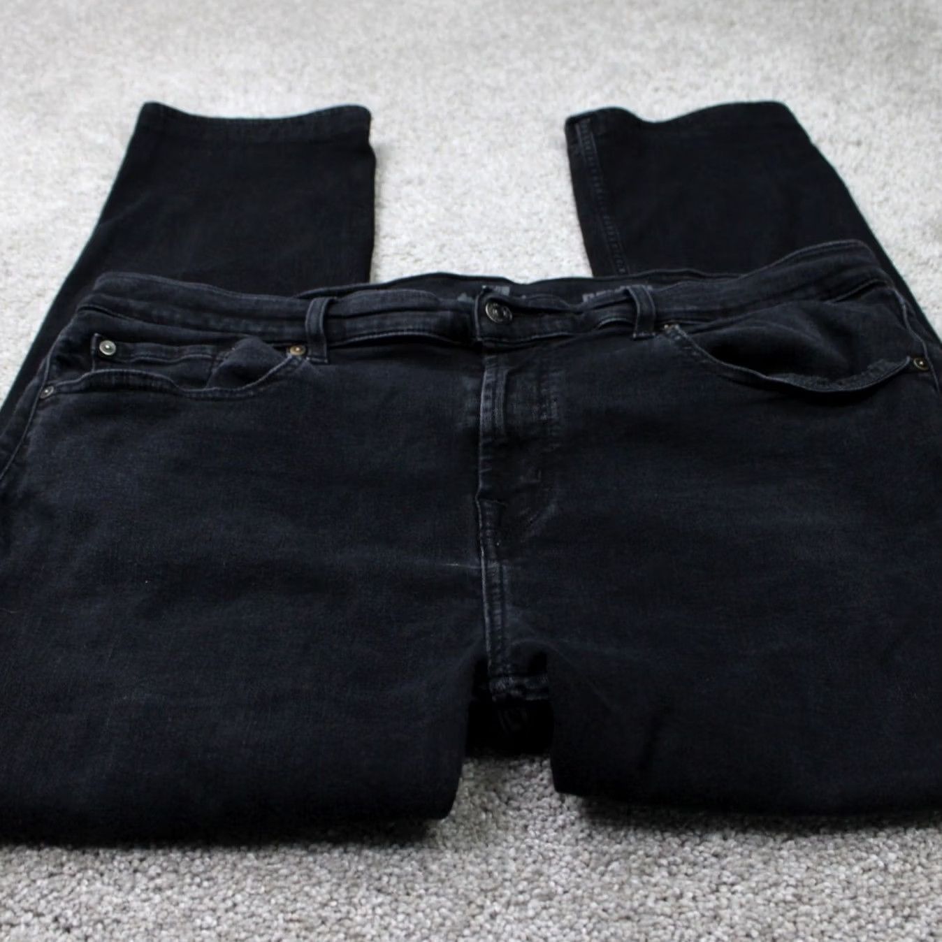 7 For All Mankind 7 For All Mankind Jeans Mens 40 Black Cotton Stretch 5-Pocket 28" inseam Paxtyn Size US 40 / EU 56 - 2 Thumbnail