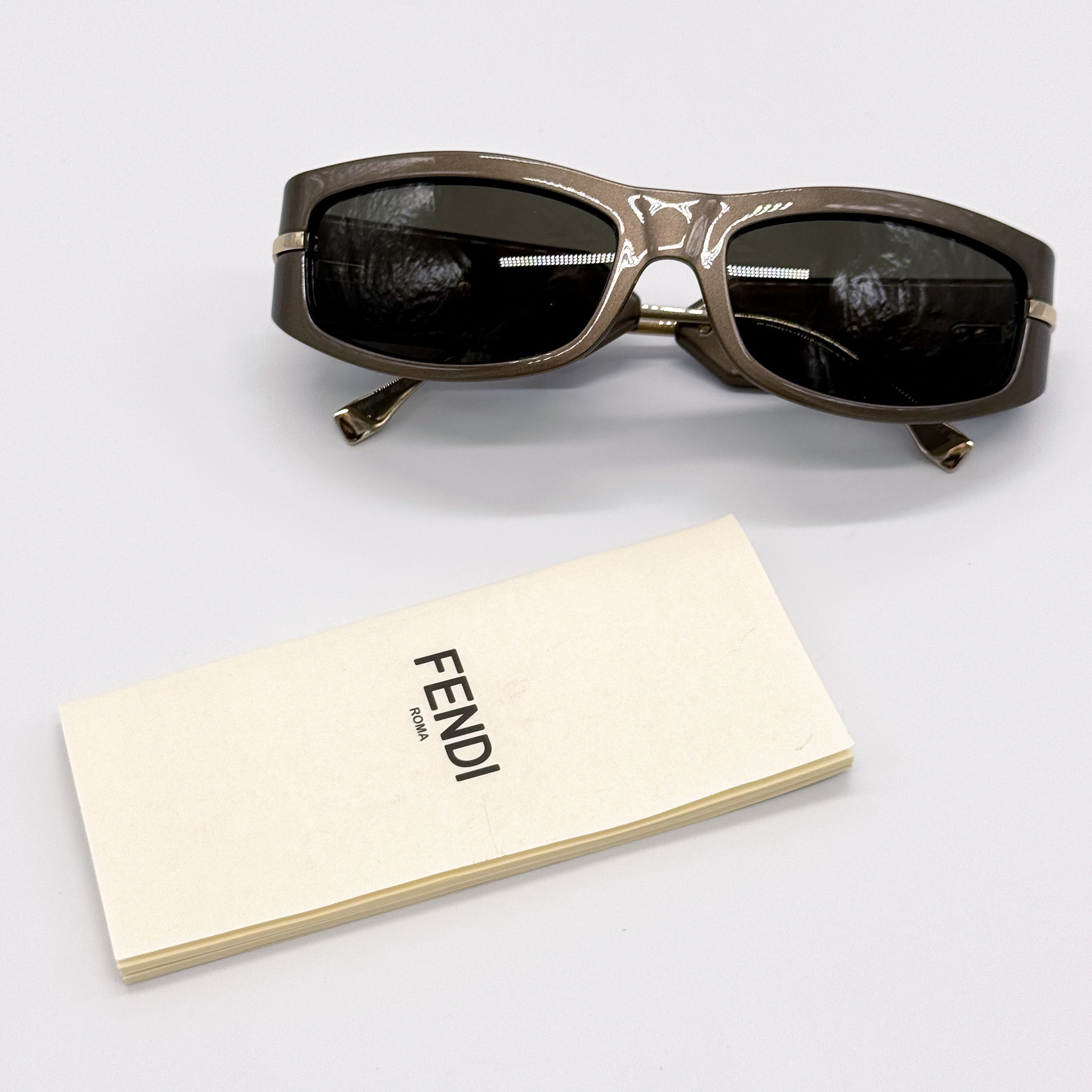 Fendi NEW FENDI FE40120I 45E SHINY BROWN WOMEN SUNGLASSES Size ONE SIZE - 11 Thumbnail