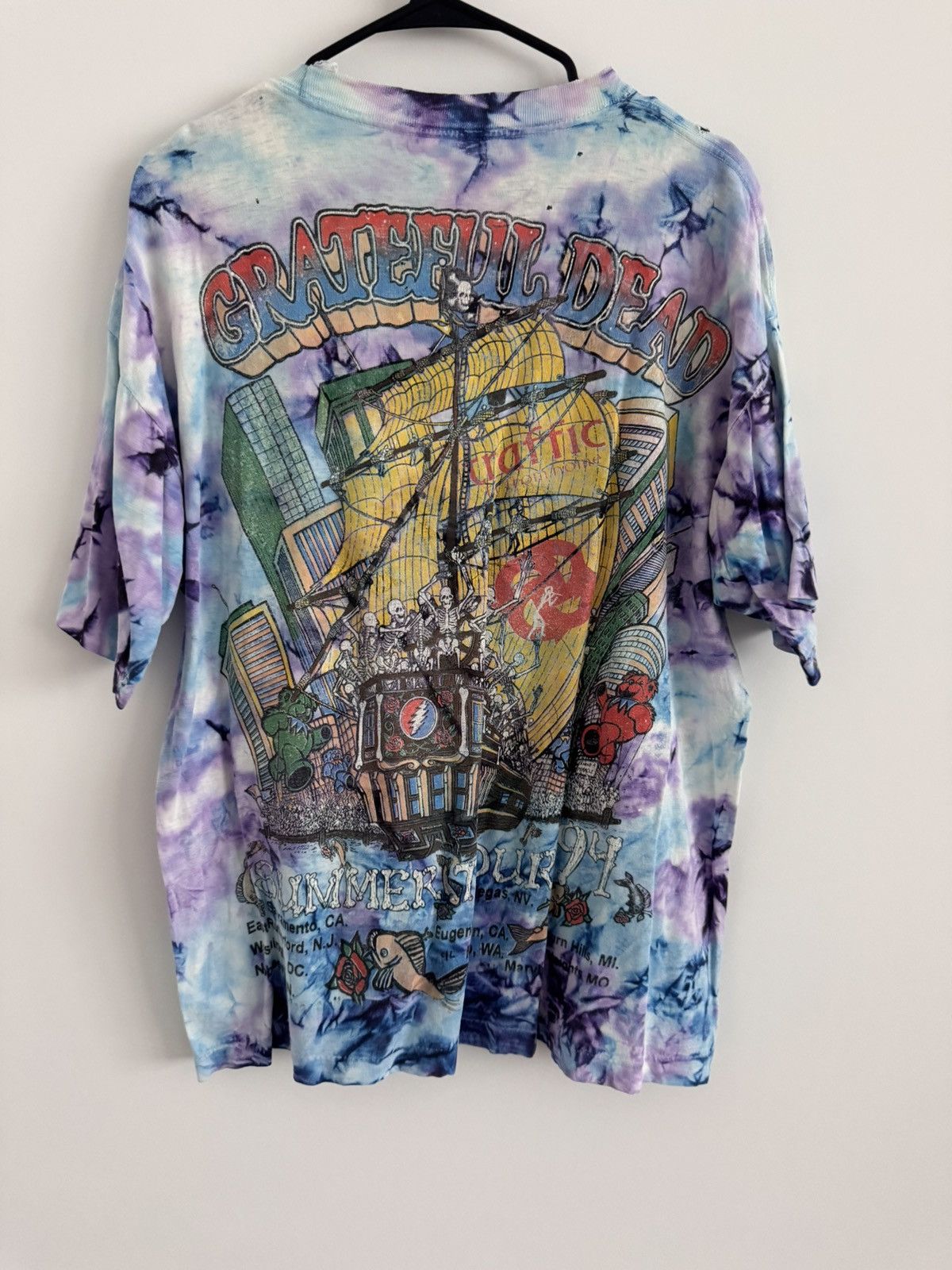 Vintage Vintage Grateful Dead Summer Tour 94 Tie Dye Tee Size XL Size US L / EU 52-54 / 3 - 2 Thumbnail