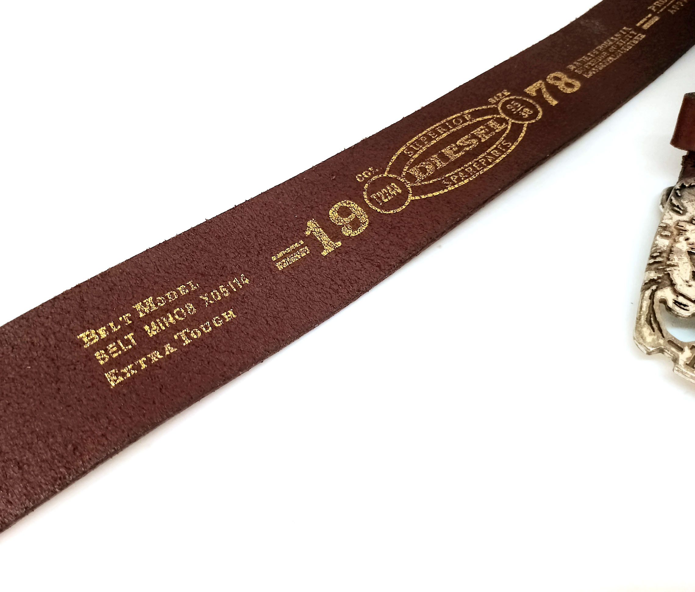 Diesel Diesel Only The Brave Belt Brown Leather Size 95/38 Size 38 - 13 Thumbnail