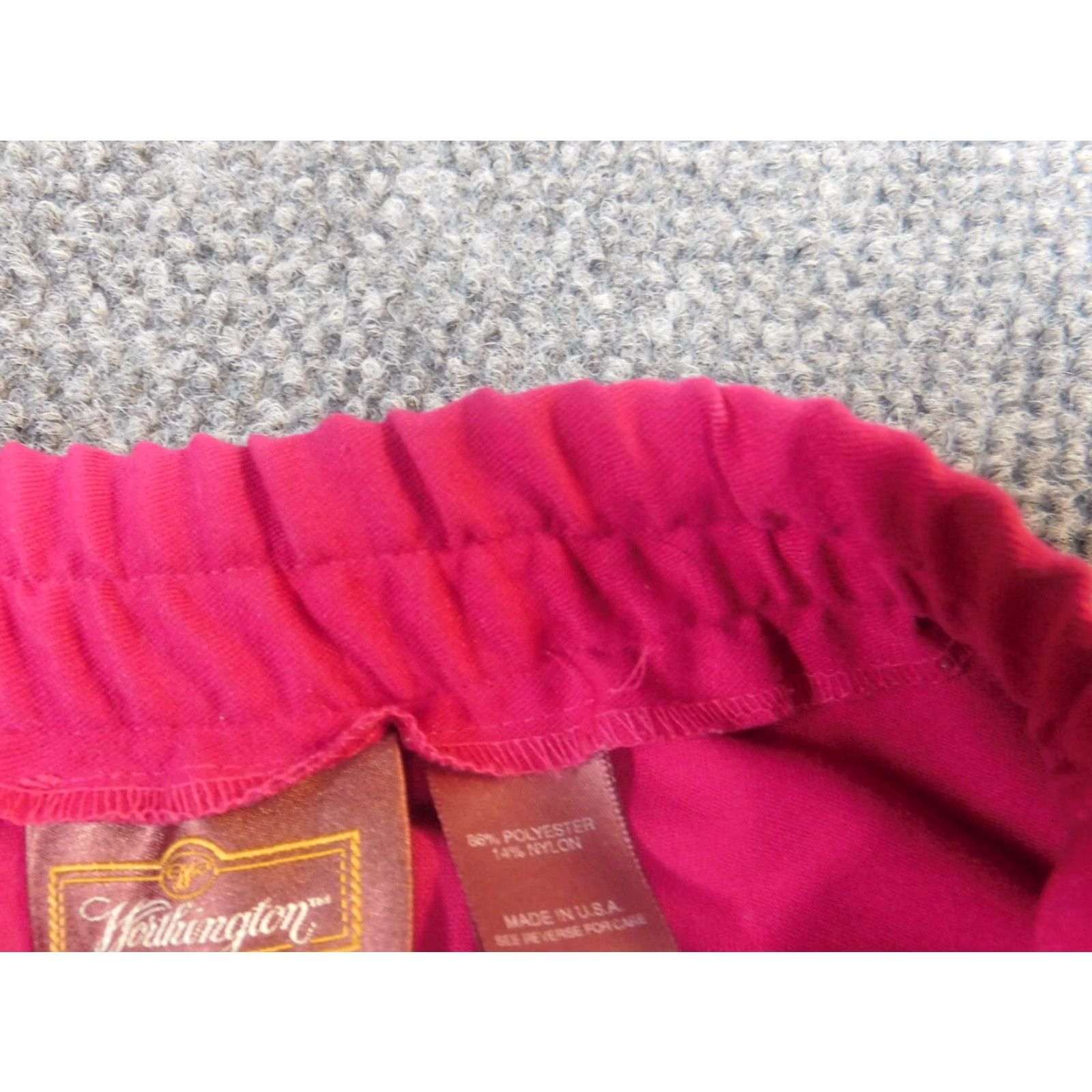 Worthington Worthington Womens Skirt 18 Tall Pink midi Zip A-Line Knee Length Casual Vintage No Size 40" / US 18 - 6 Thumbnail