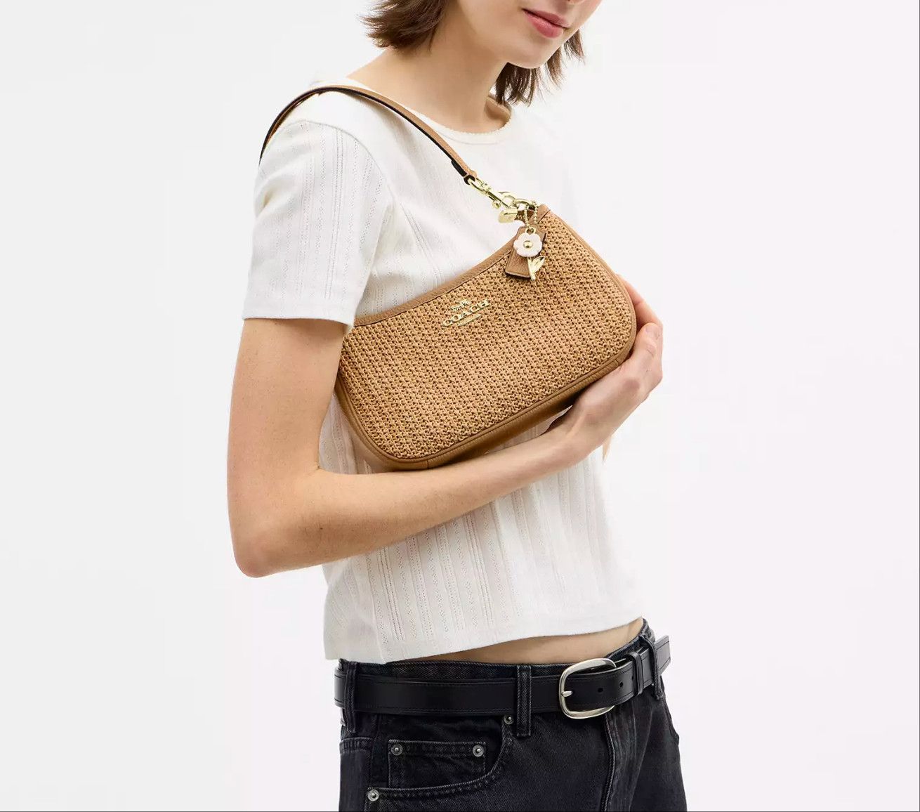 Coach NWT Coach Teri Shoulder Bag With Charm CEC43 Size ONE SIZE - 11 Thumbnail