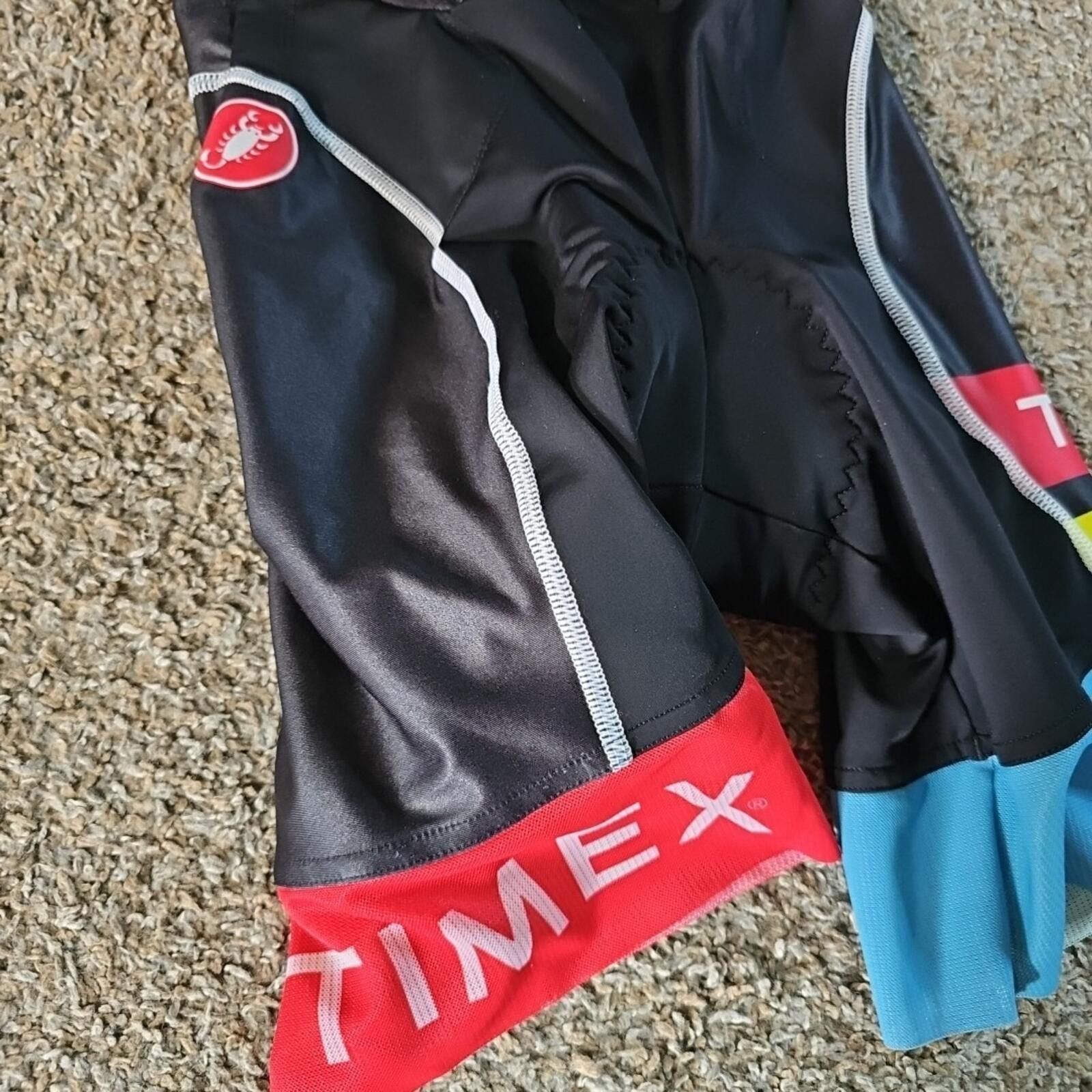 Tek Gear TREK Timex One Piece Padded Racing Jersey Shorts Small Size ONE SIZE - 2 Thumbnail