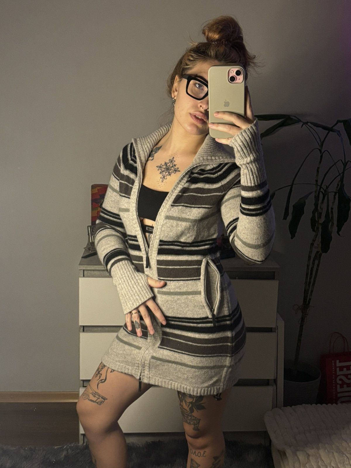 Bench × Vintage Vintage striped sweater/dress amazing beautiful natural wool Size XS / US 0-2 / IT 36-38 - 10 Thumbnail