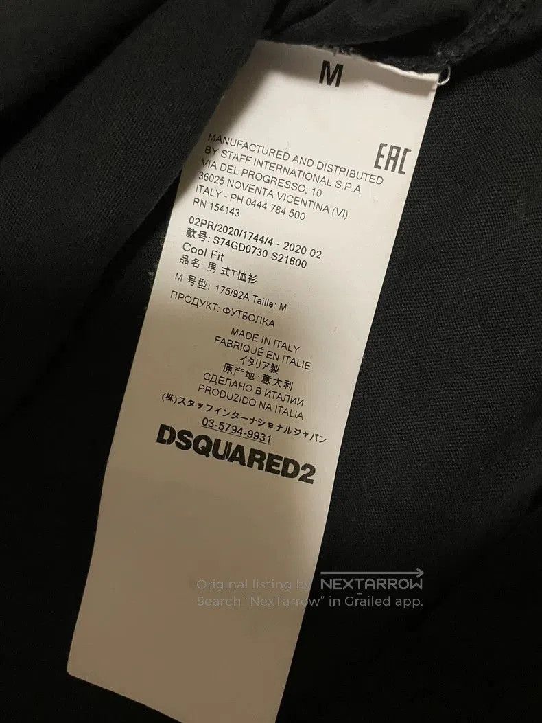 Dsquared2 Dsquared2 DSQ2 Milano Italy Black T. Size US M / EU 48-50 / 2 - 3 Thumbnail