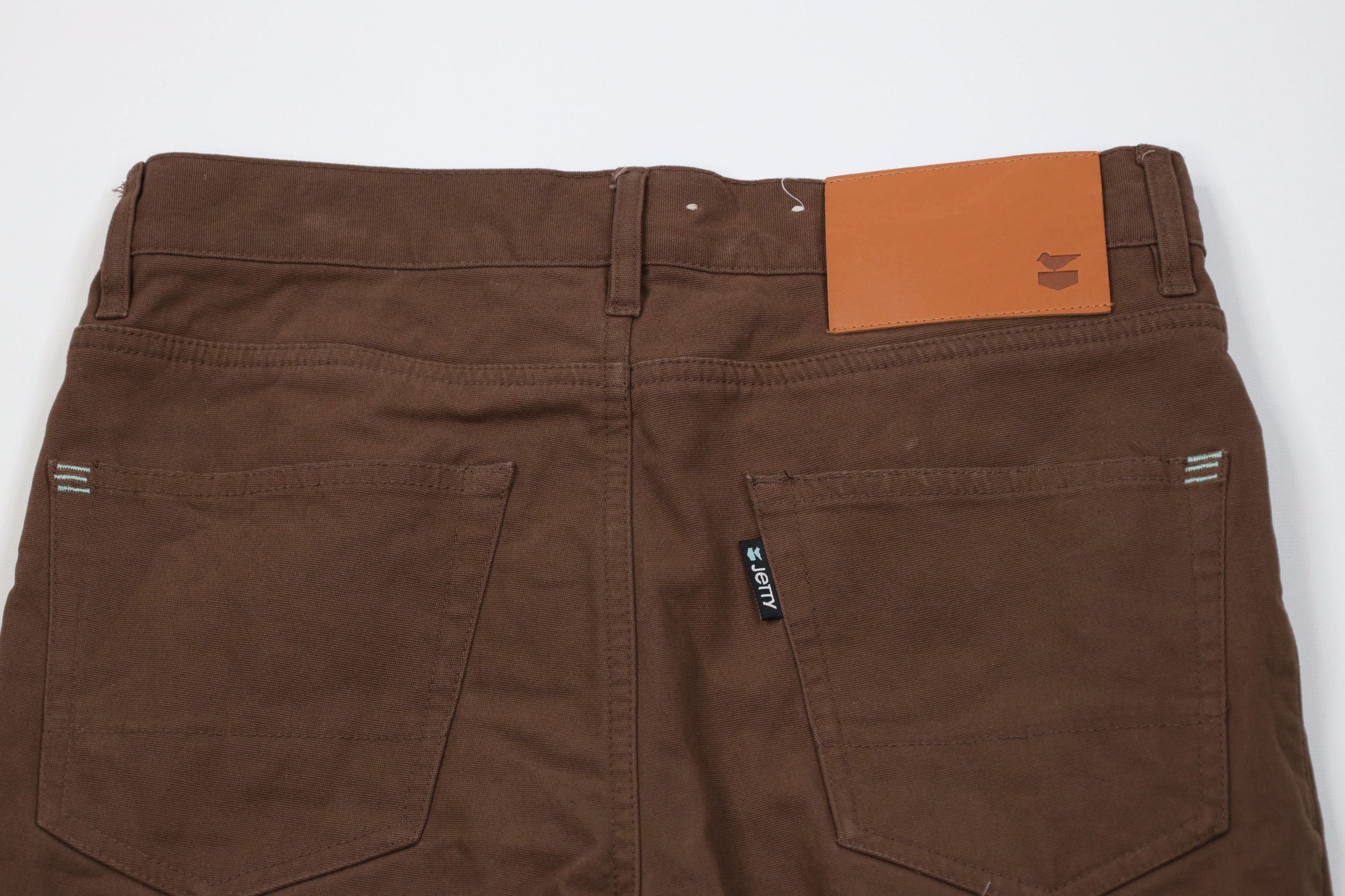 Vintage Jetty Mariner Flannel Lined Skinny Leg Canvas Pants Brown Size US 30 / EU 46 - 12 Thumbnail