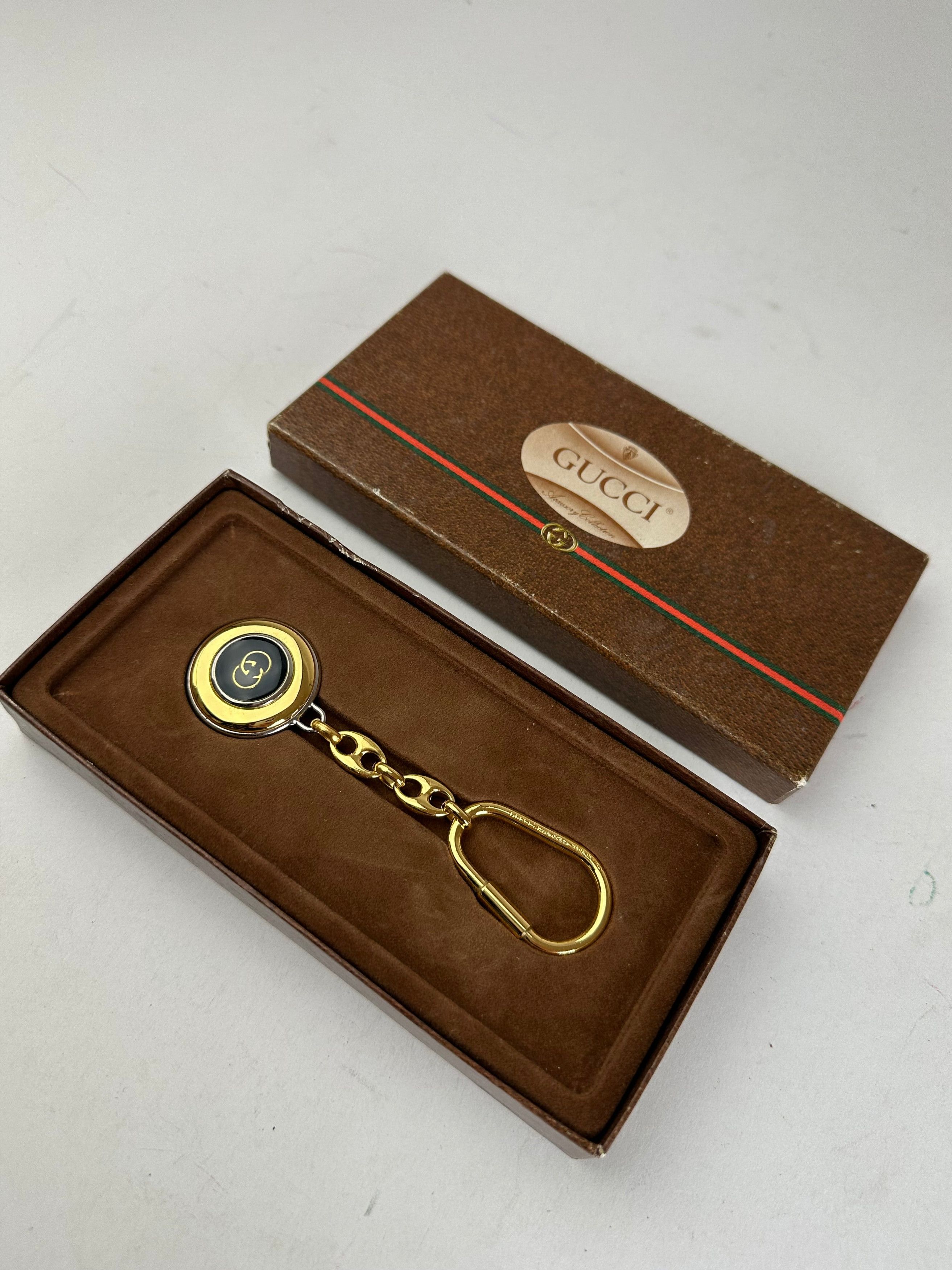 Gucci Vintage GG Key Pendant Gold Black Size ONE SIZE - 1 Thumbnail