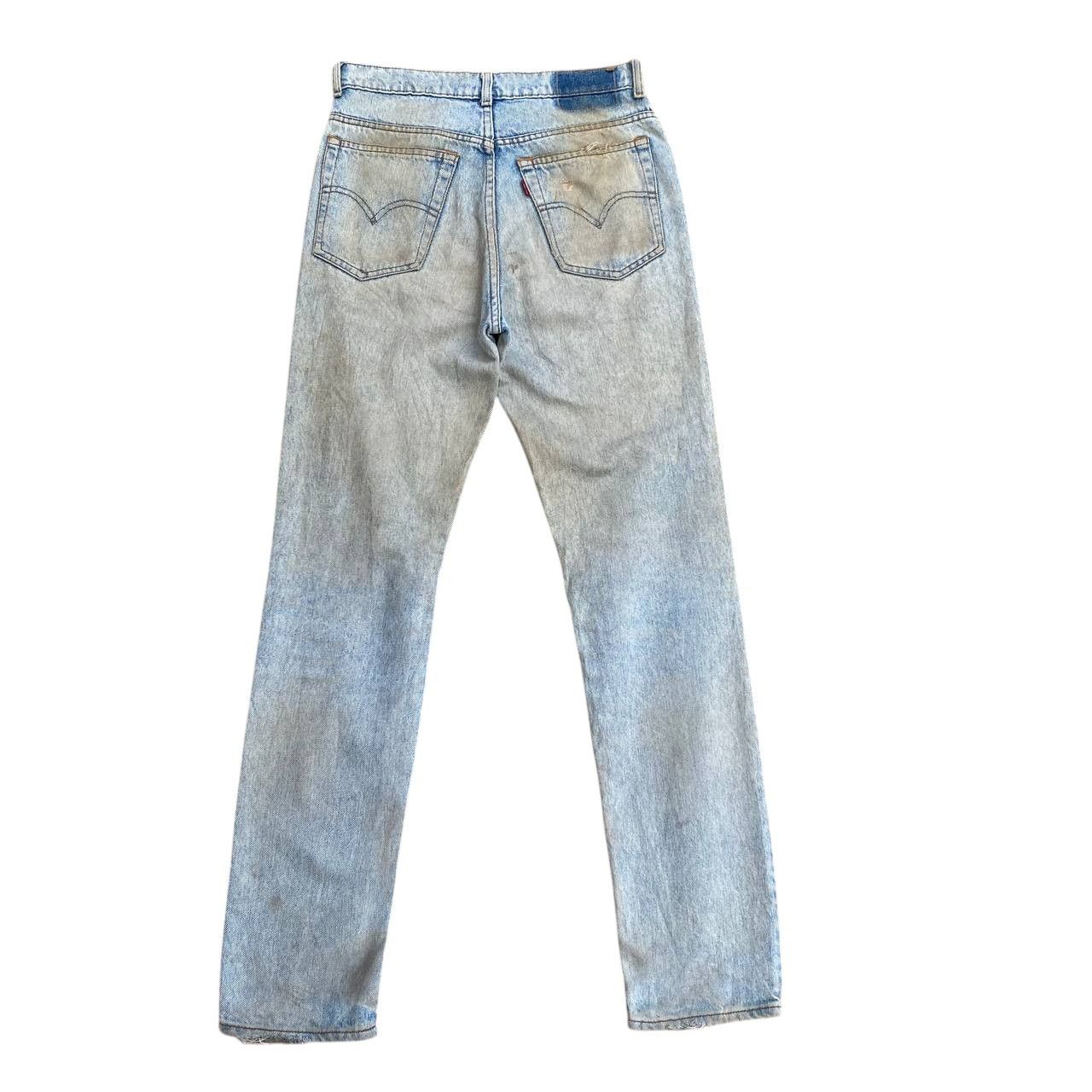 Levi's × Vintage SUPER CRAZY DIRTY VINTAGE LEVIS 1989 DENIM LOT 606 BJ07-10 Size US 28 / EU 44 - 9 Thumbnail