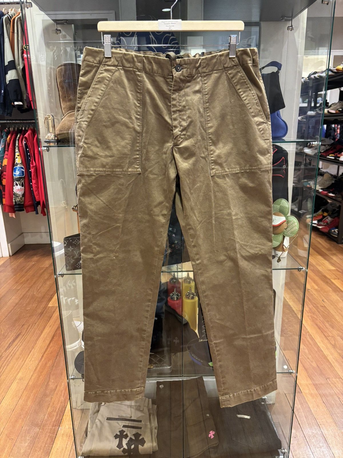 Boglioli Boglioli Comfort Cargo Trousers - Brown Size US 36 / EU 52 - 1 Thumbnail