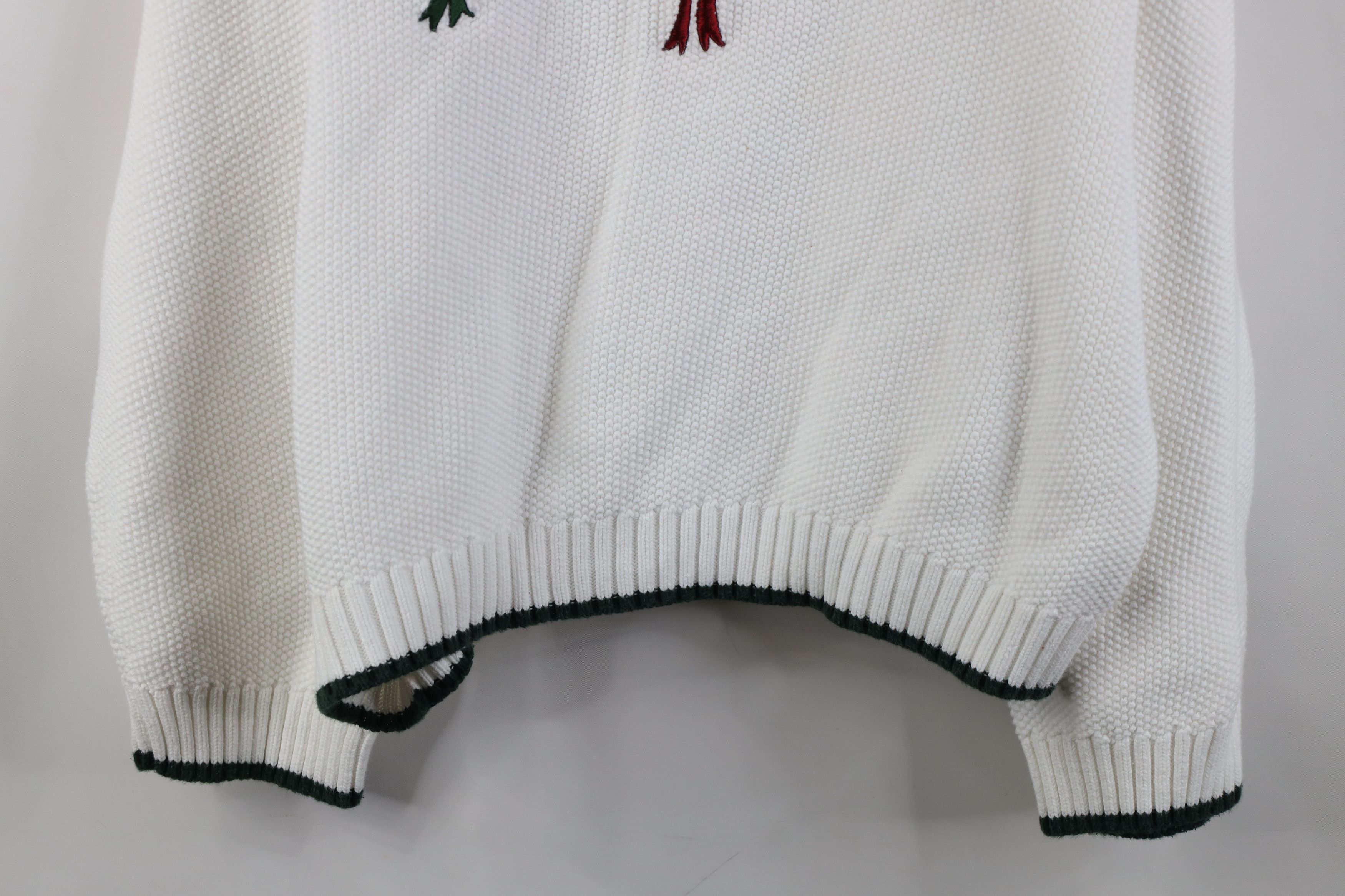 Cabelas Vintage 90s Cabelas Cotton Knit Christmas Wreath Sweater Size XL / US 12-14 / IT 48-50 - 3 Thumbnail