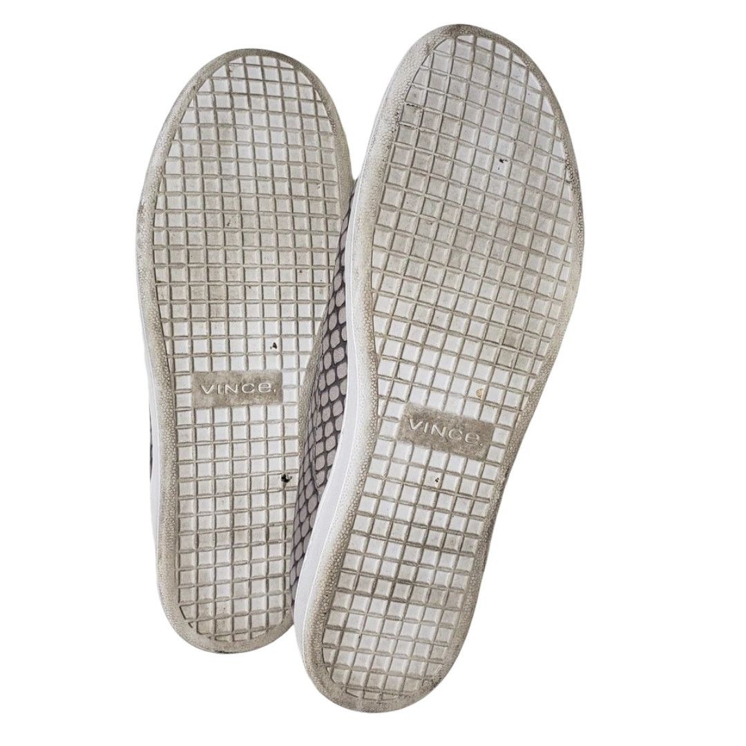 Vince VINCE Blair Snakeskin Embossed Leather Skate Sneakers 7.5 M Size US 7.5 / IT 37.5 - 11 Thumbnail