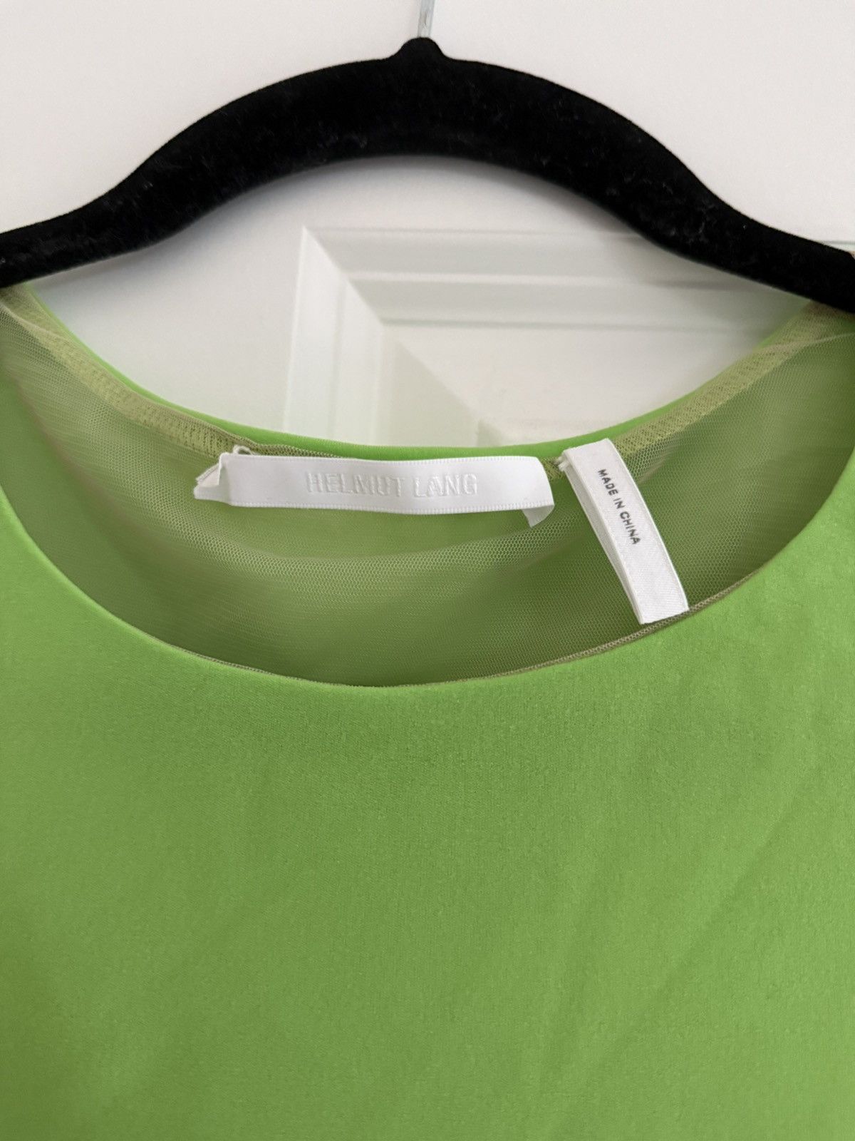 Helmut Lang Helmet Lang Crepe Hosiery Reversible Short Sleeve Size XL / US 12-14 / IT 48-50 - 3 Thumbnail